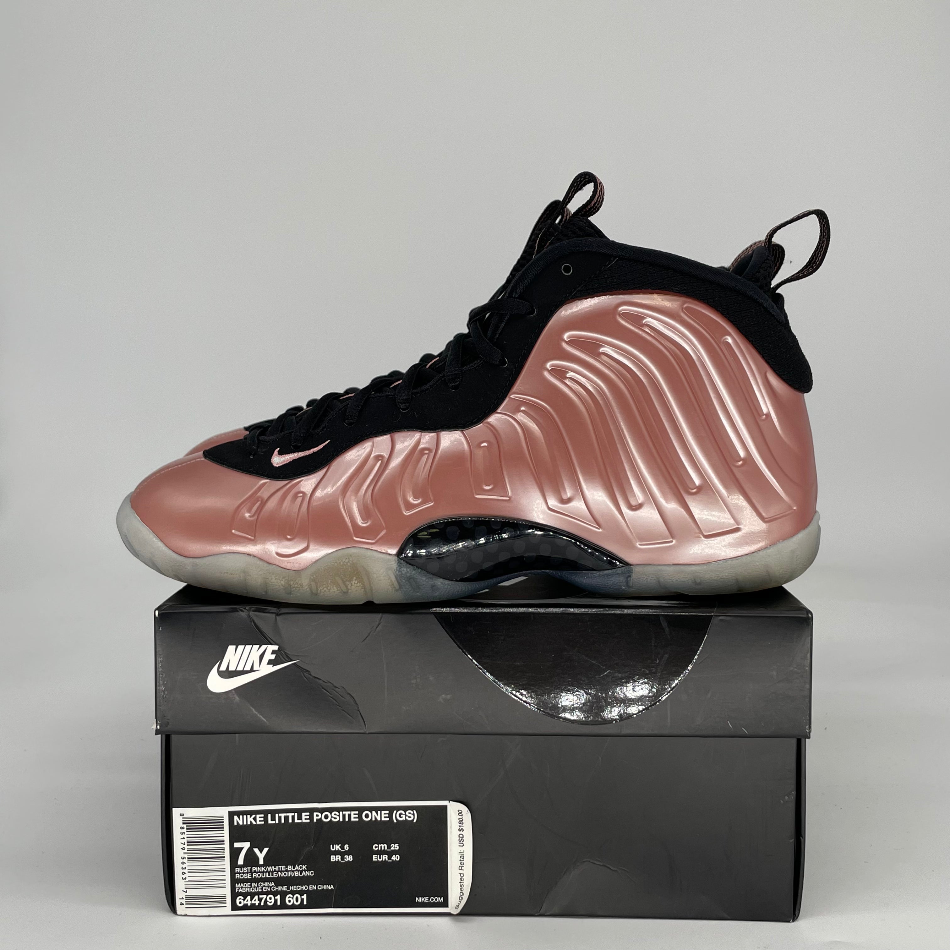 NIKE AIR FOAMPOSITE ONE RUST PINK 644791-601 SIZE 7/8.5W