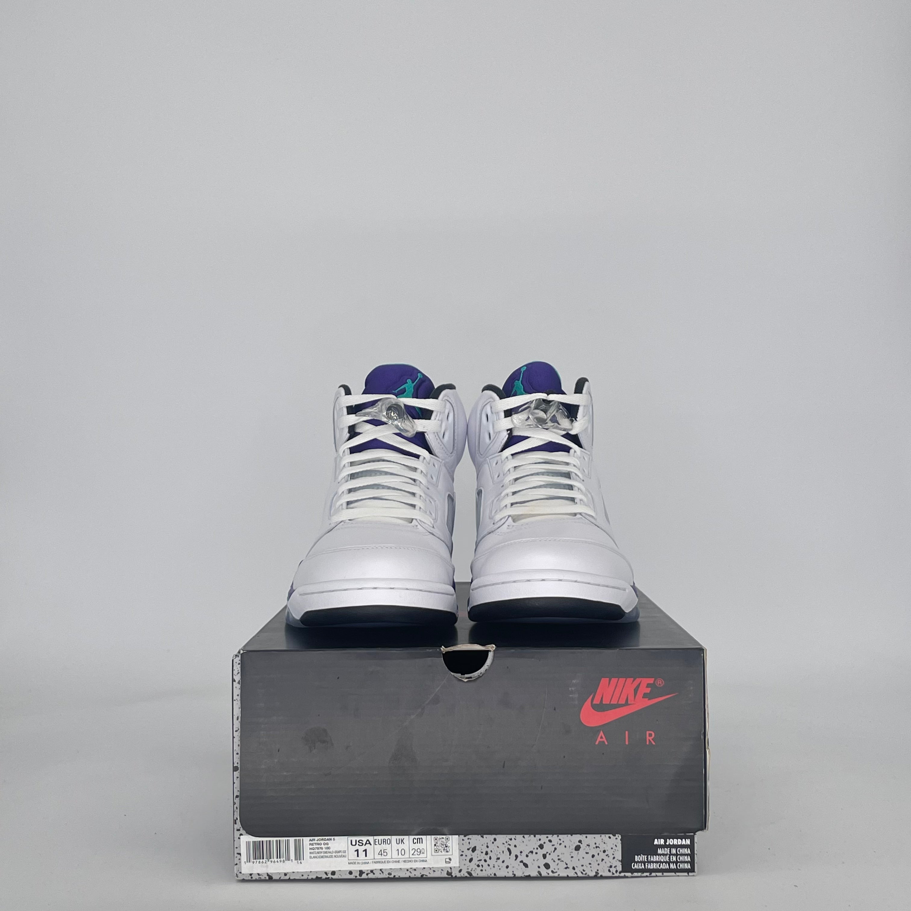 AIR JORDAN 5 GRAPE HQ7978-100 SIZE 11/12.5W