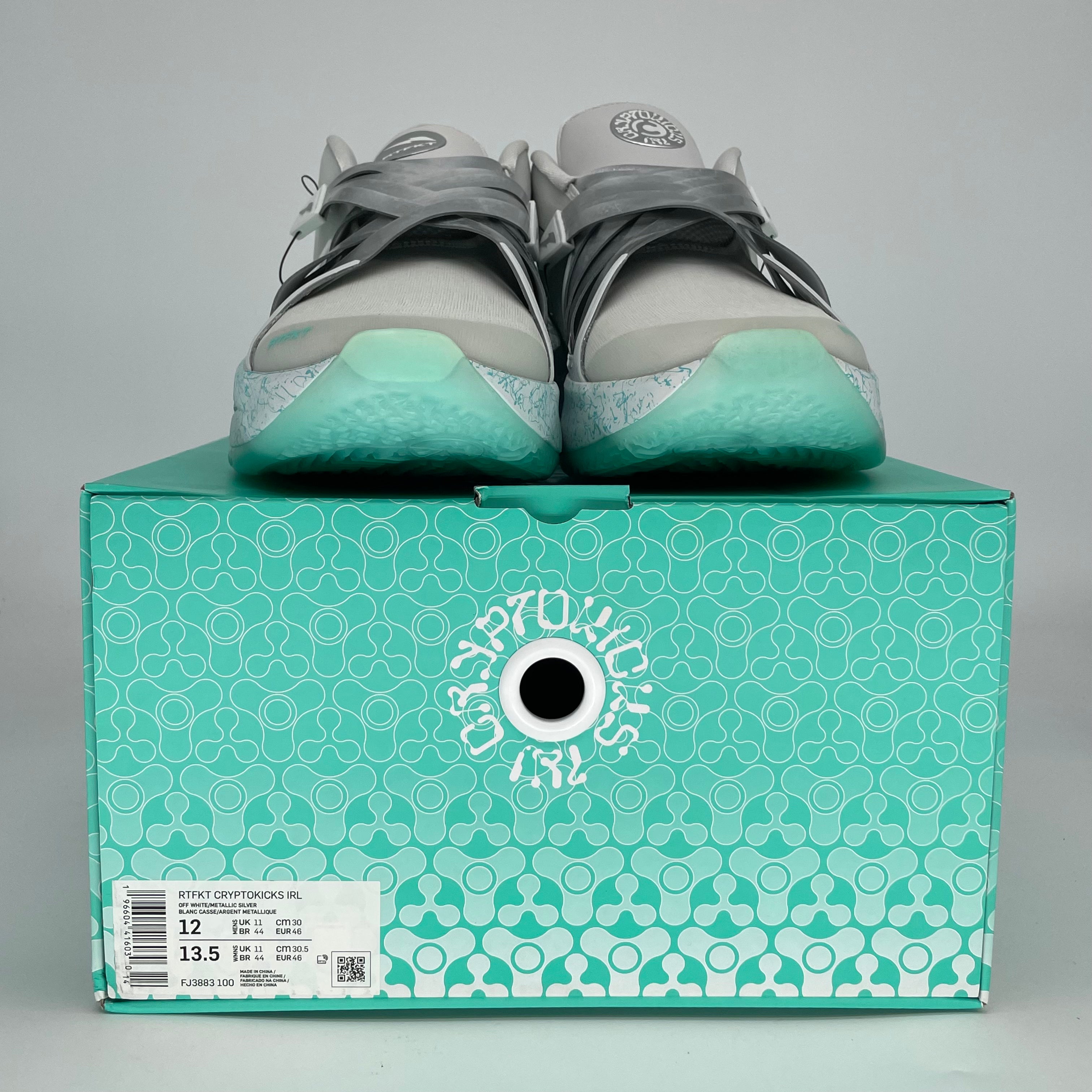 NIKE RTFKT CRYPTOKICKS IRL ICE FJ3883-100 SIZE 12/13.5W