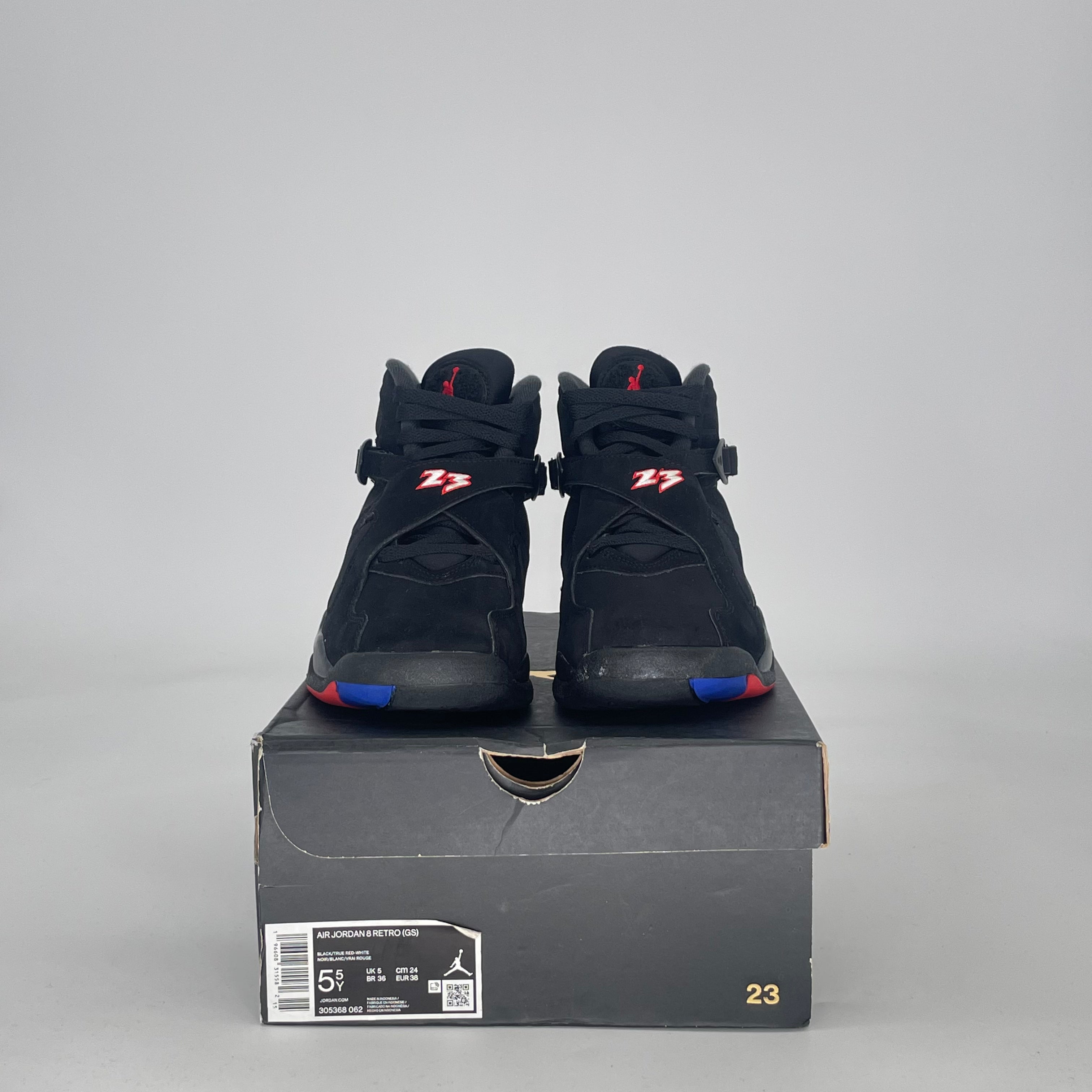 AIR JORDAN 8 PLAYOFFS (2023) 305381-062 SIZE 5.5/7W GS