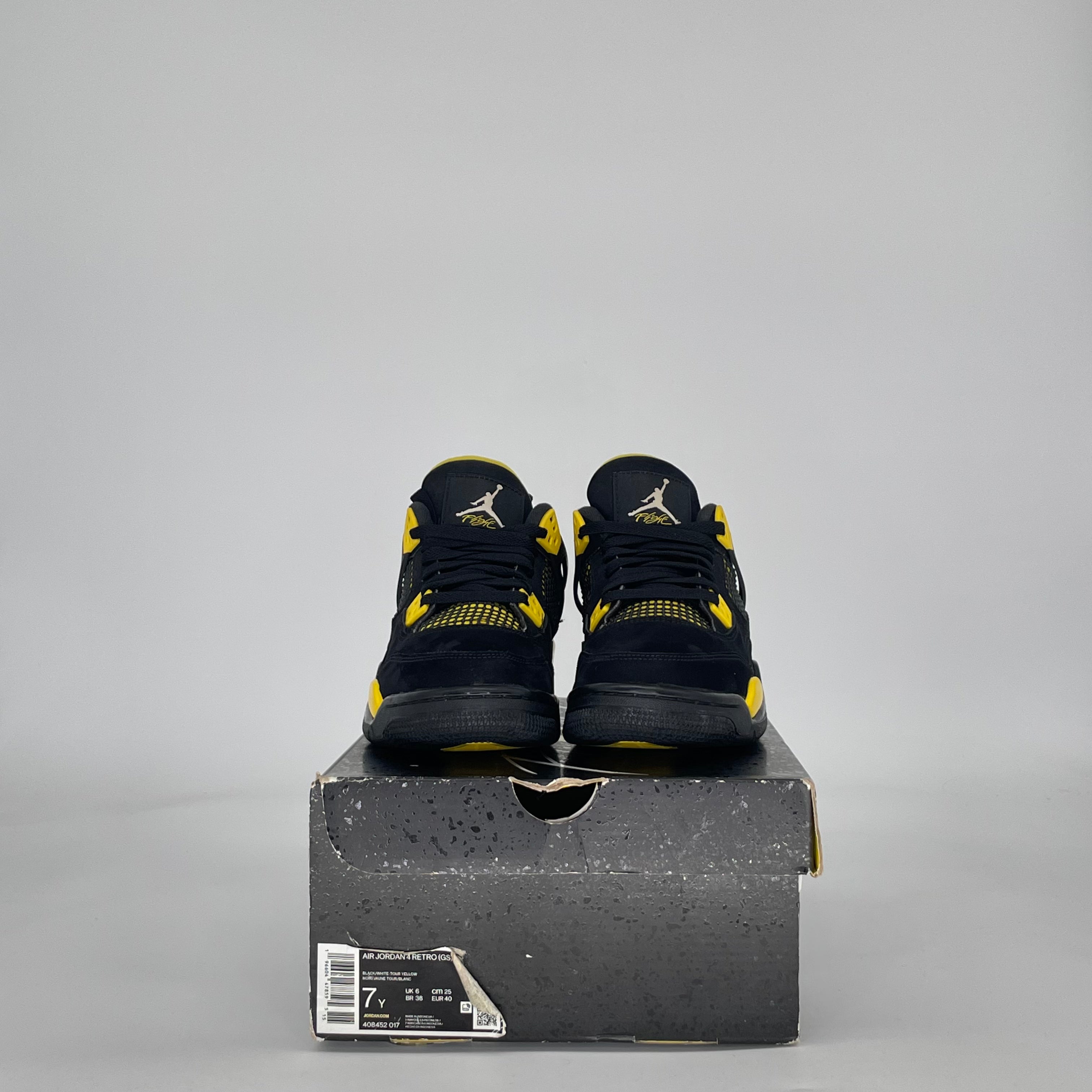 AIR JORDAN 4 THUNDER (2023) 408452-017 SIZE 7/8.5W GS