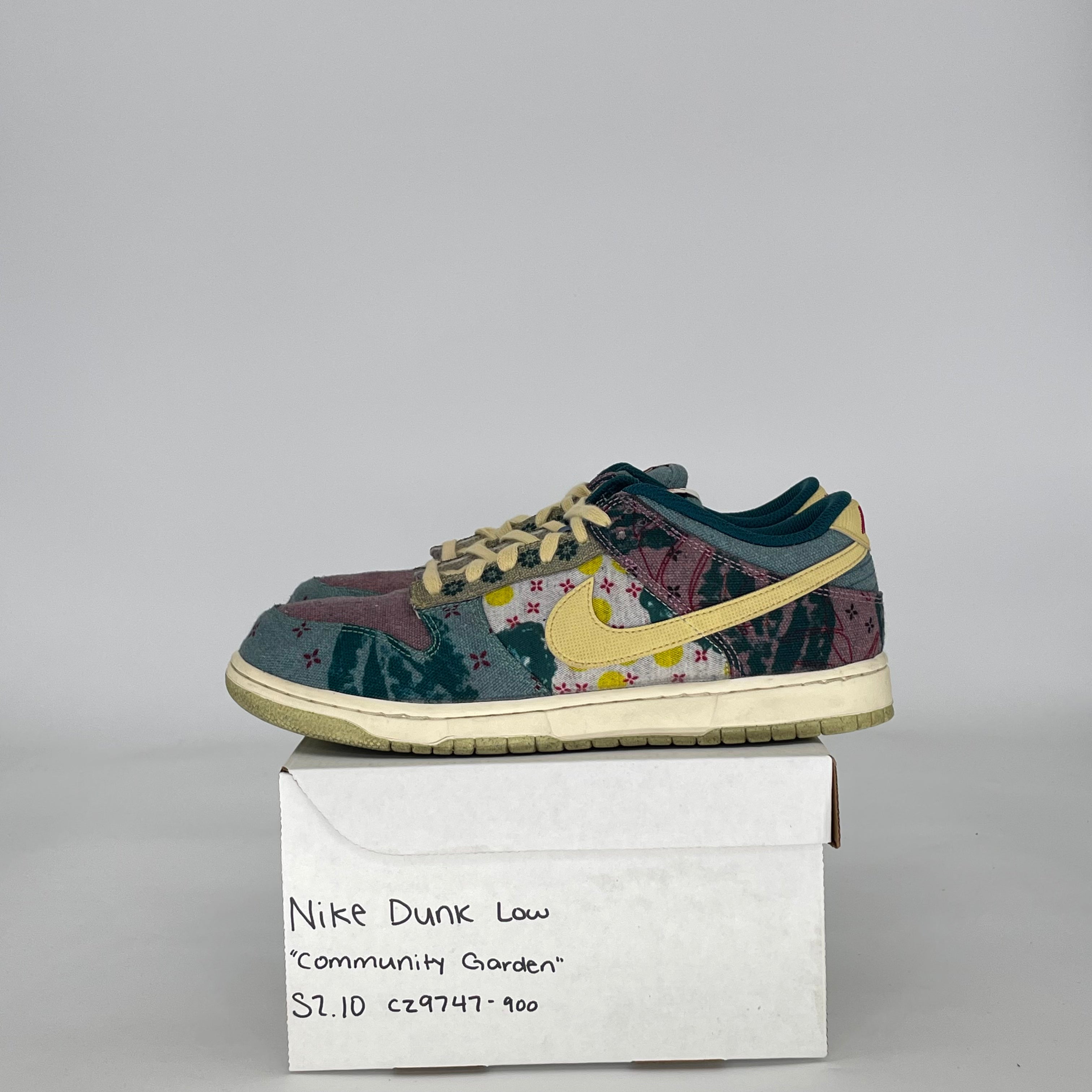 NIKE DUNK LOW COMMUNITY GARDEN CZ9747-900 SIZE 10/11.5W