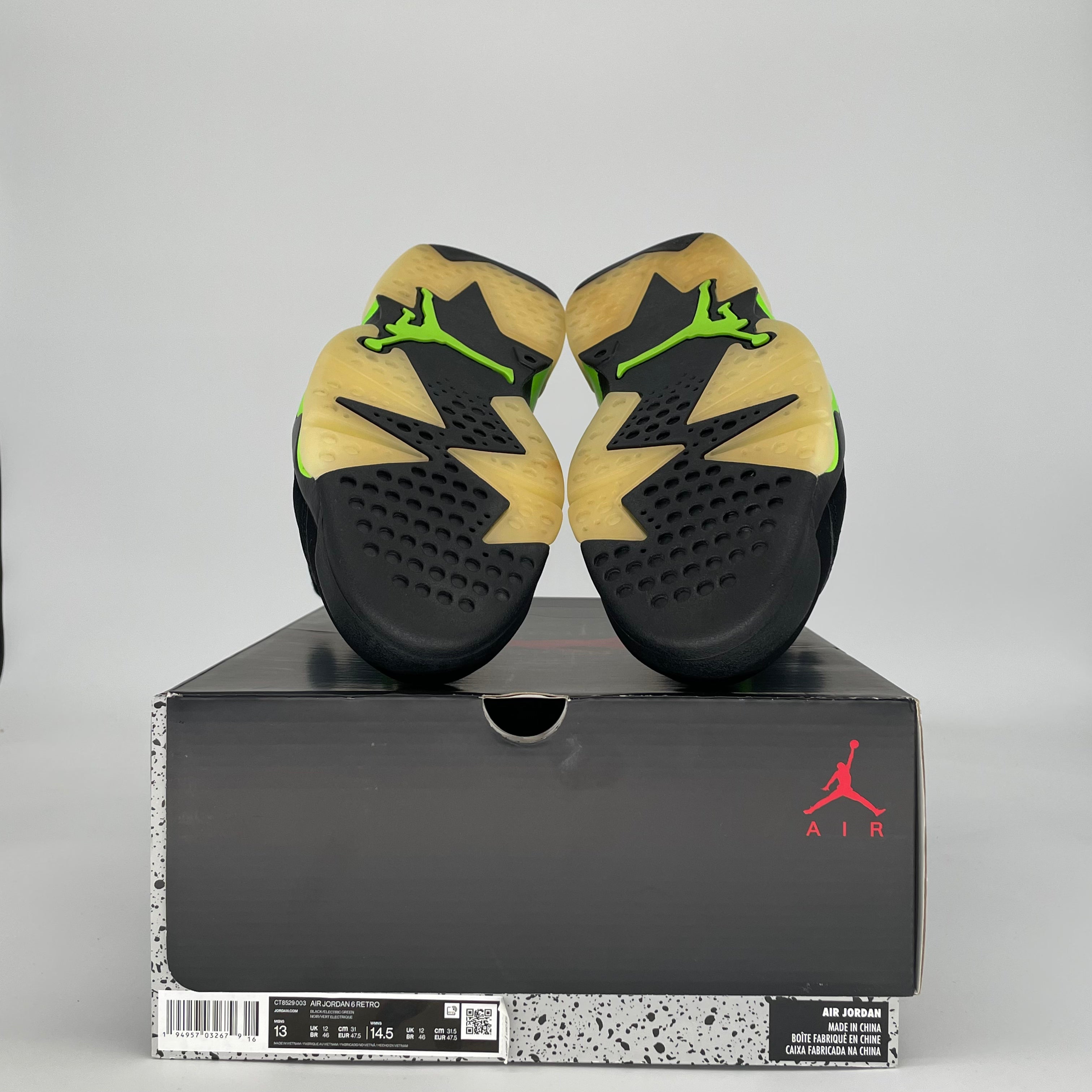 AIR JORDAN 6 ELECTRIC GREEN CT8529-003 SIZE 13/14.5W