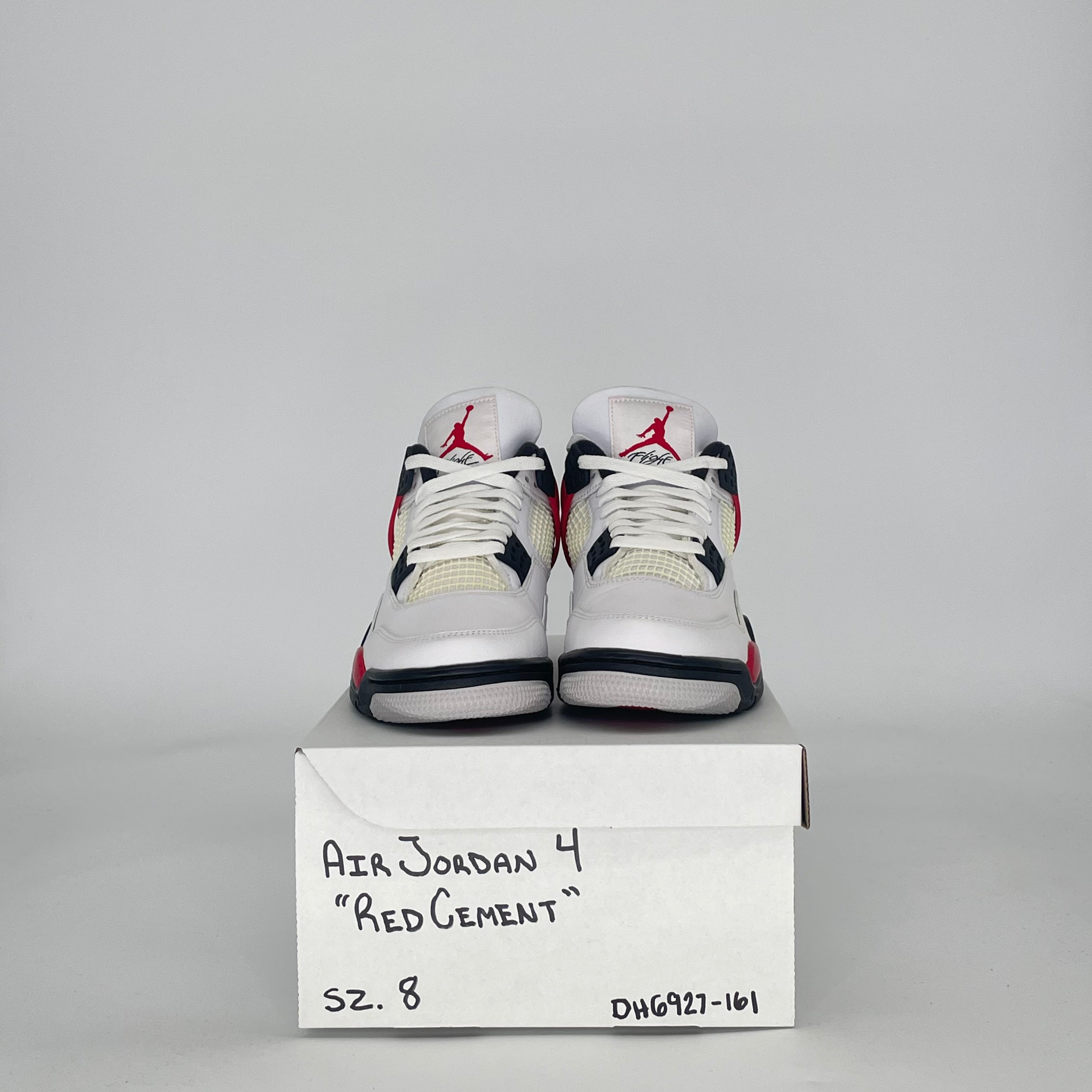 AIR JORDAN 4 RED CEMENT DH6927-161 SIZE 8/9.5W