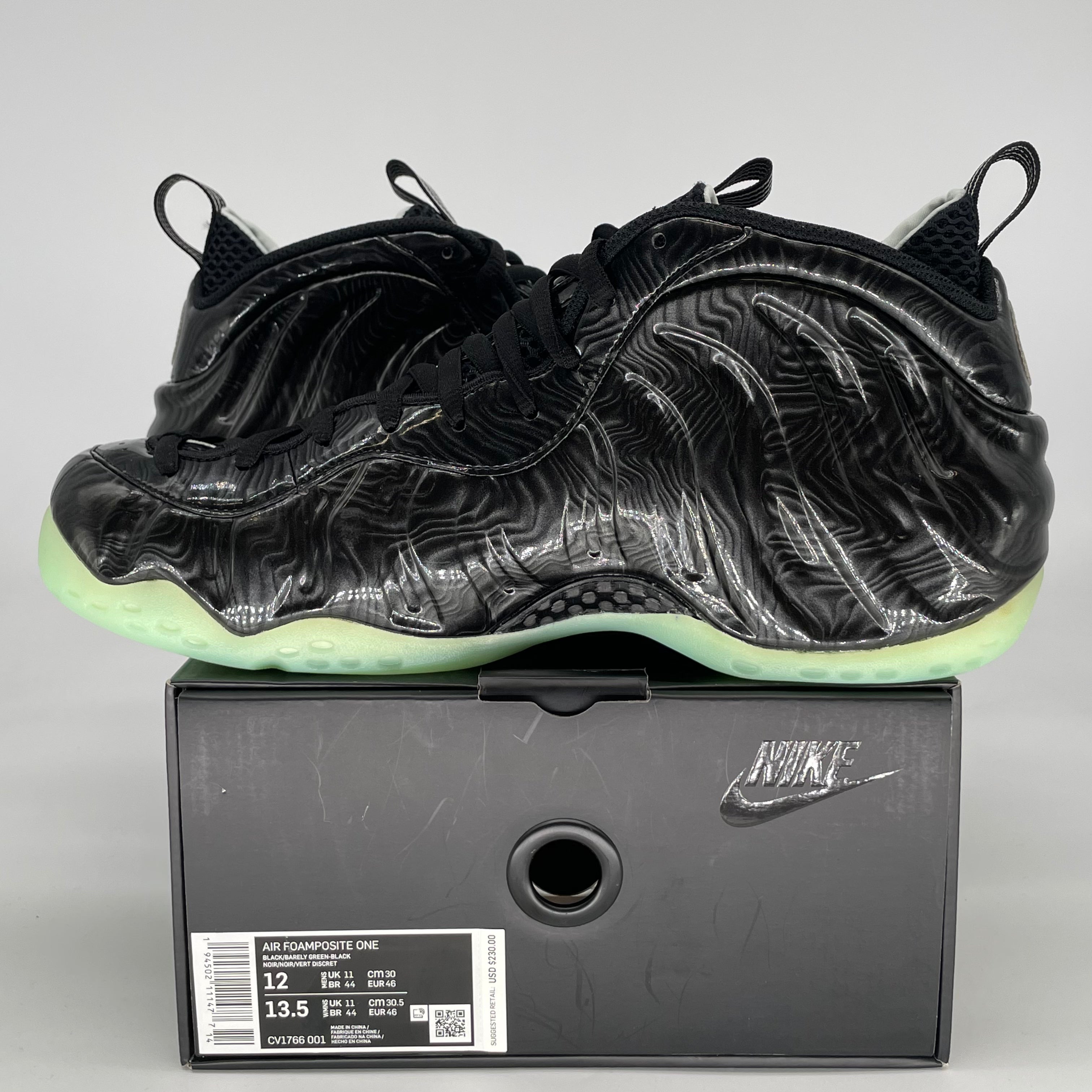 NIKE AIR FOAMPOSITE ONE ALL-STAR CV1766-001 SIZE 12/13.5W