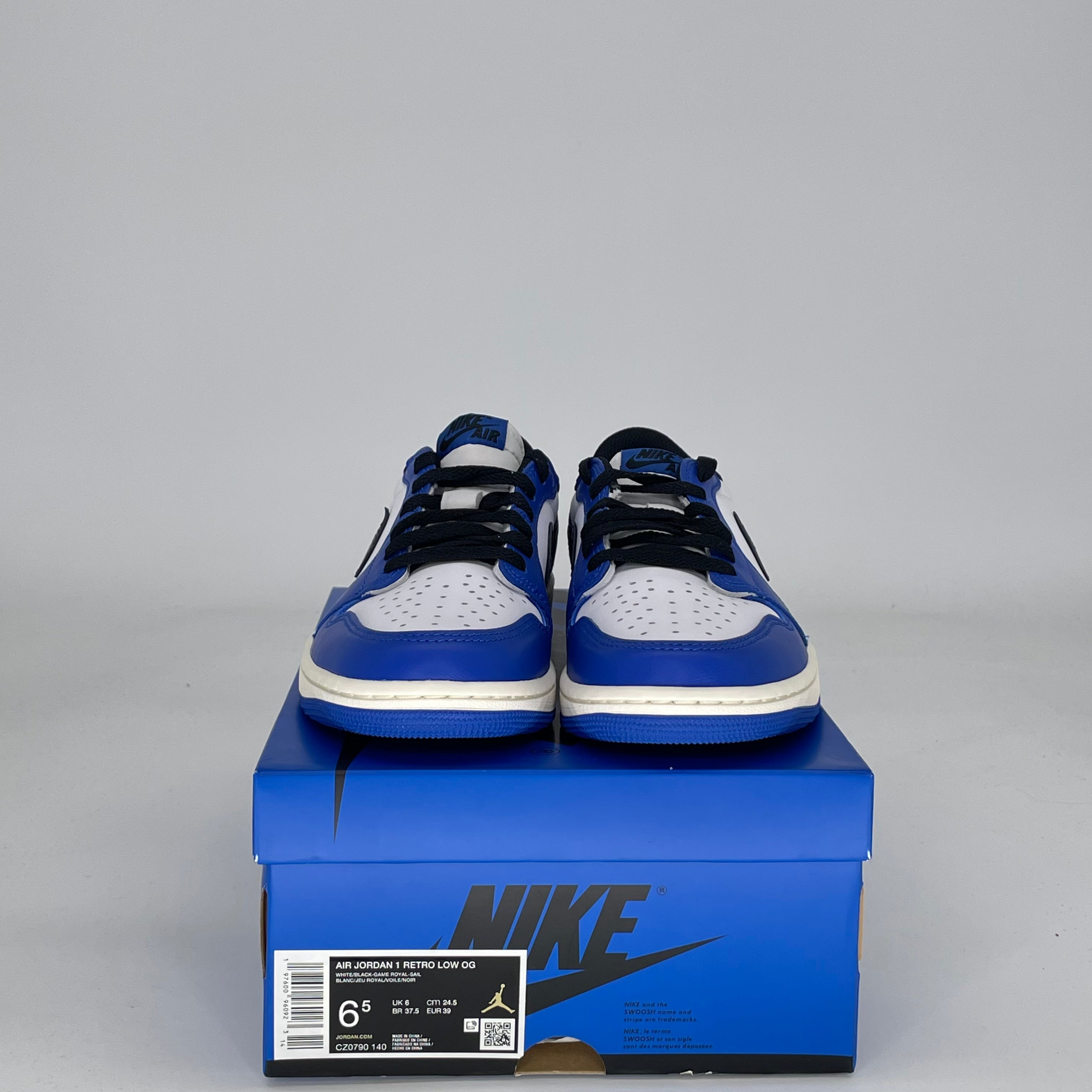 AIR JORDAN 1 LOW GAME ROYAL CZ0790-140 SIZE 6.5/8W