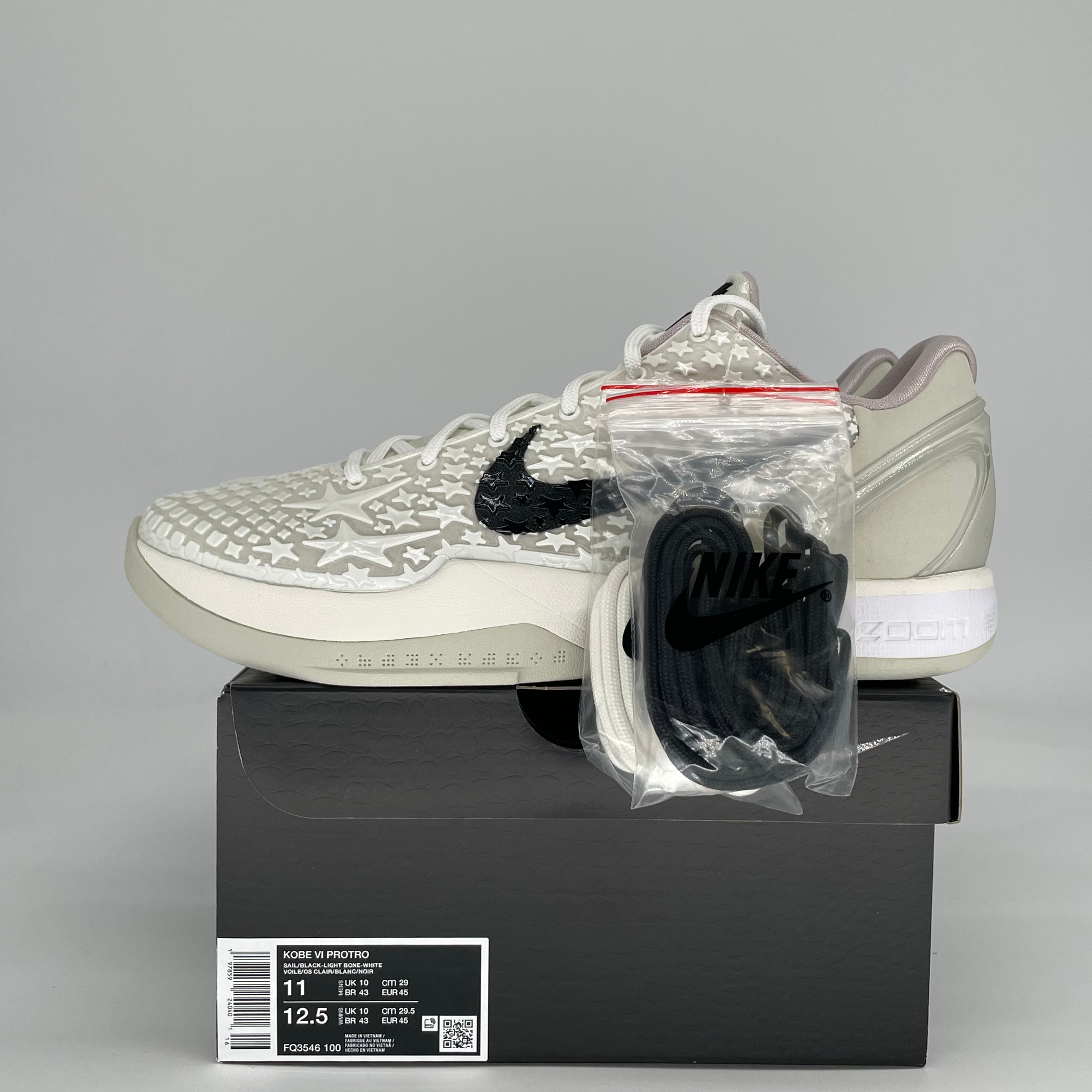 NIKE KOBE 6 PROTRO SAIL ALL-STAR FQ3546-100 SIZE 11/12.5W