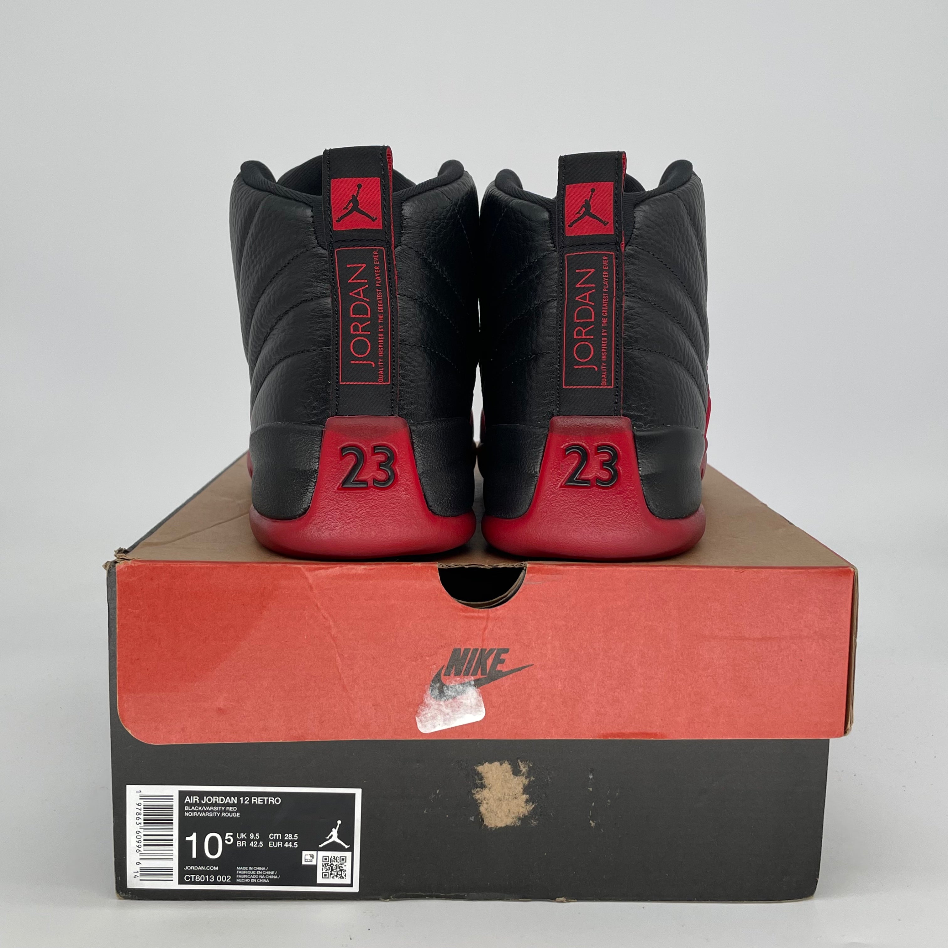 AIR JORDAN 12 FLU GAME CT8013-002 SIZE 10.5/12W