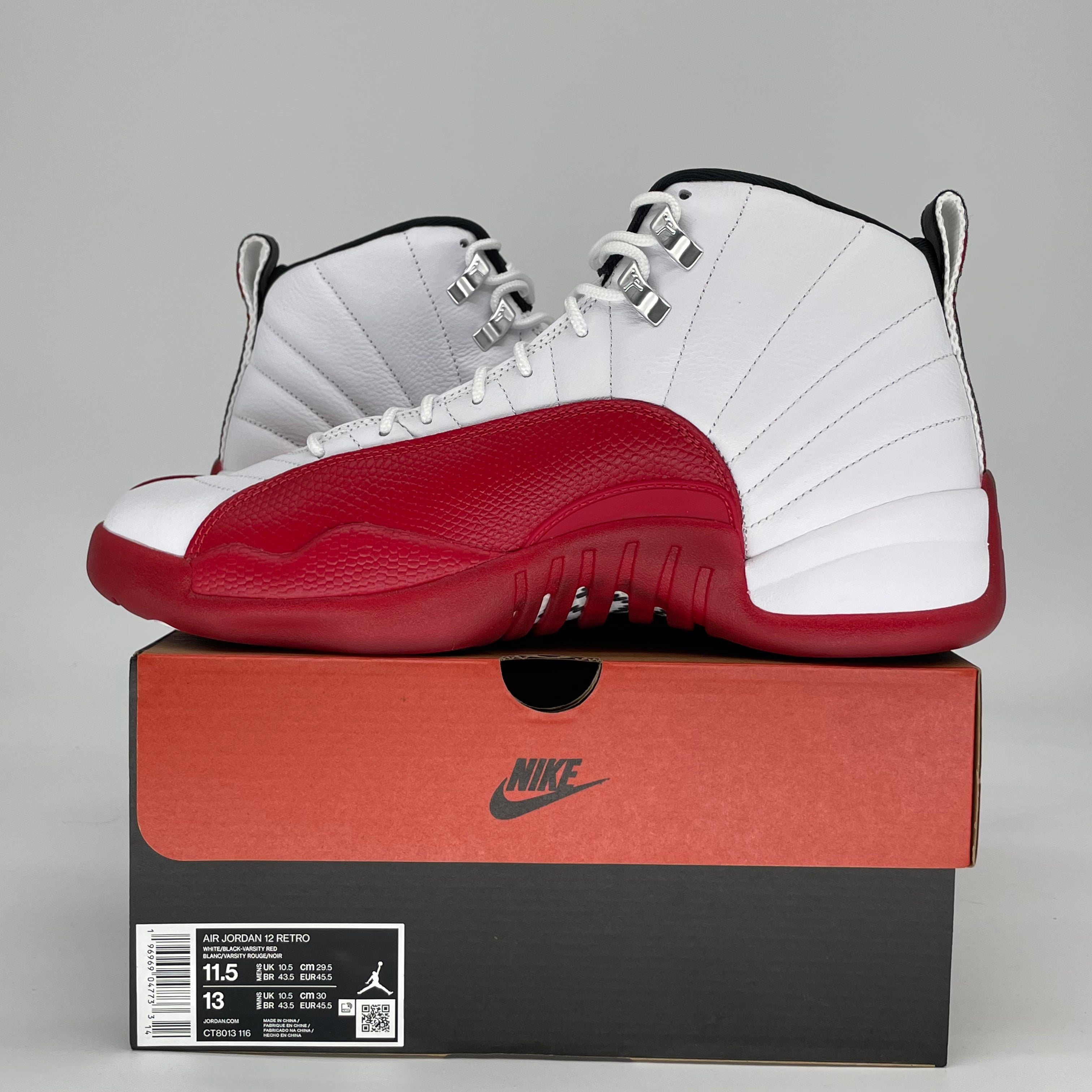 AIR JORDAN 12 CHERRY CT8013-116 SIZE 11.5/13W