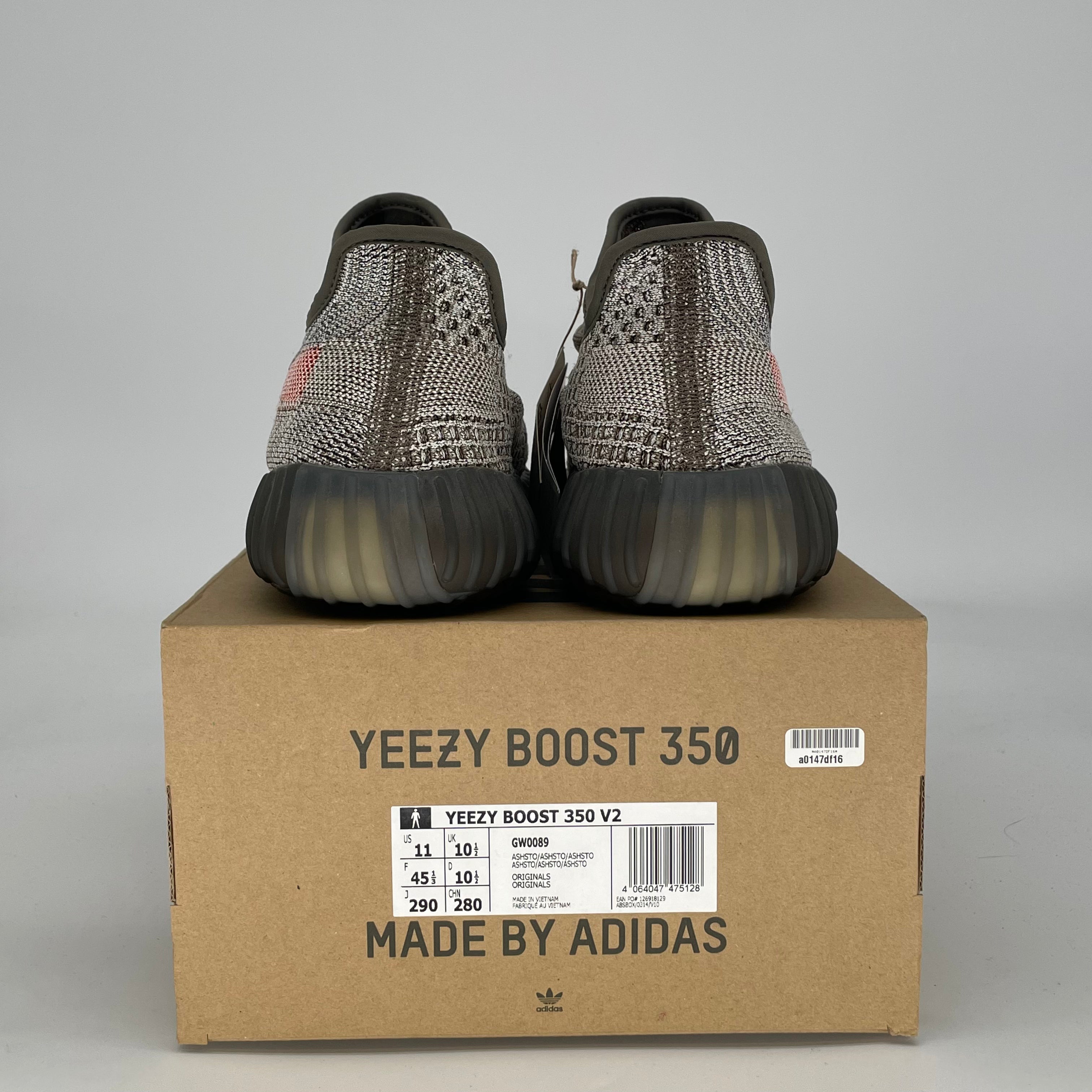 ADIDAS YEEZY 350 V2 ASH STONE GW0089 SIZE 11/12.5W