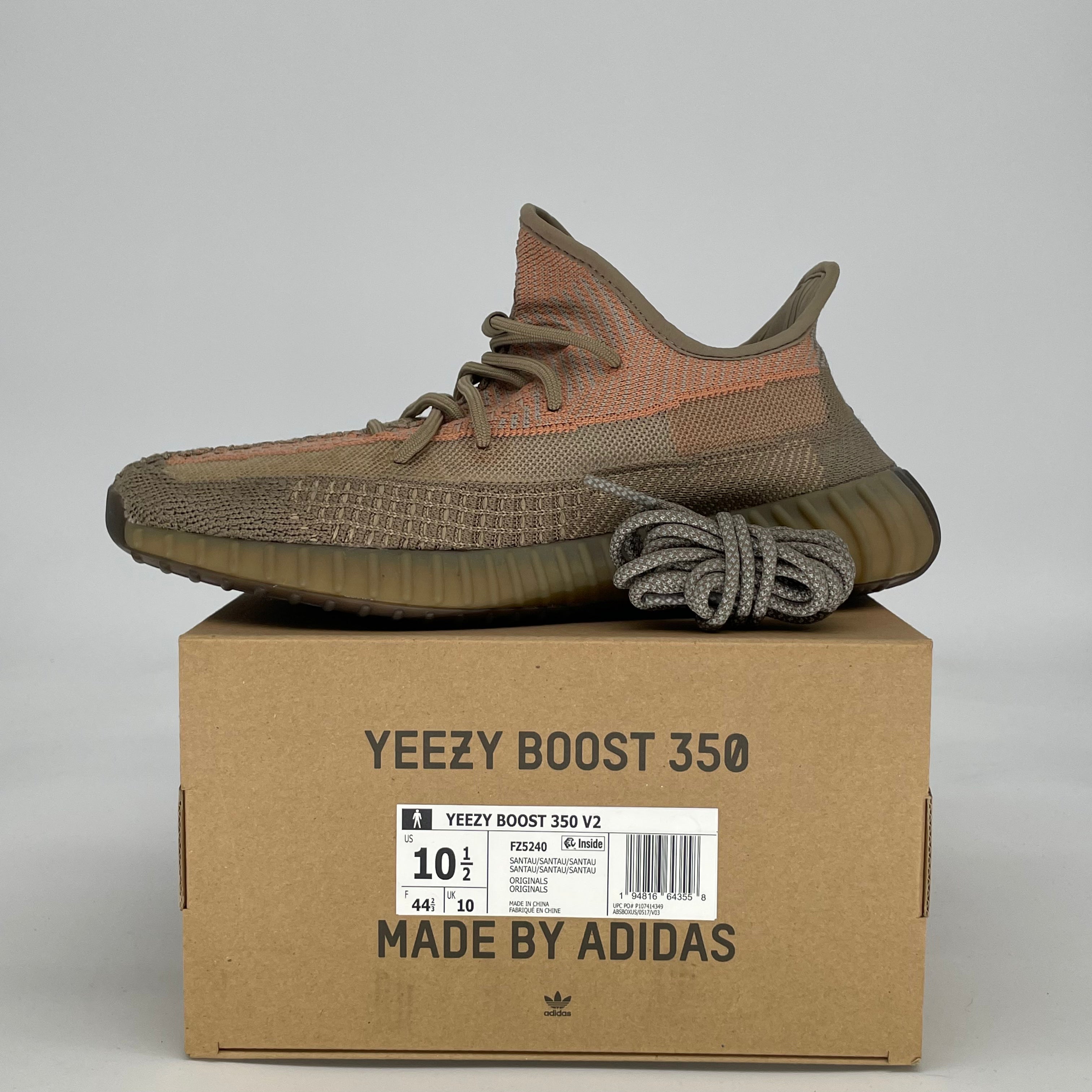 ADIDAS YEEZY 350 V2 SAND TAUPE FZ5240 SIZE 10.5/12W
