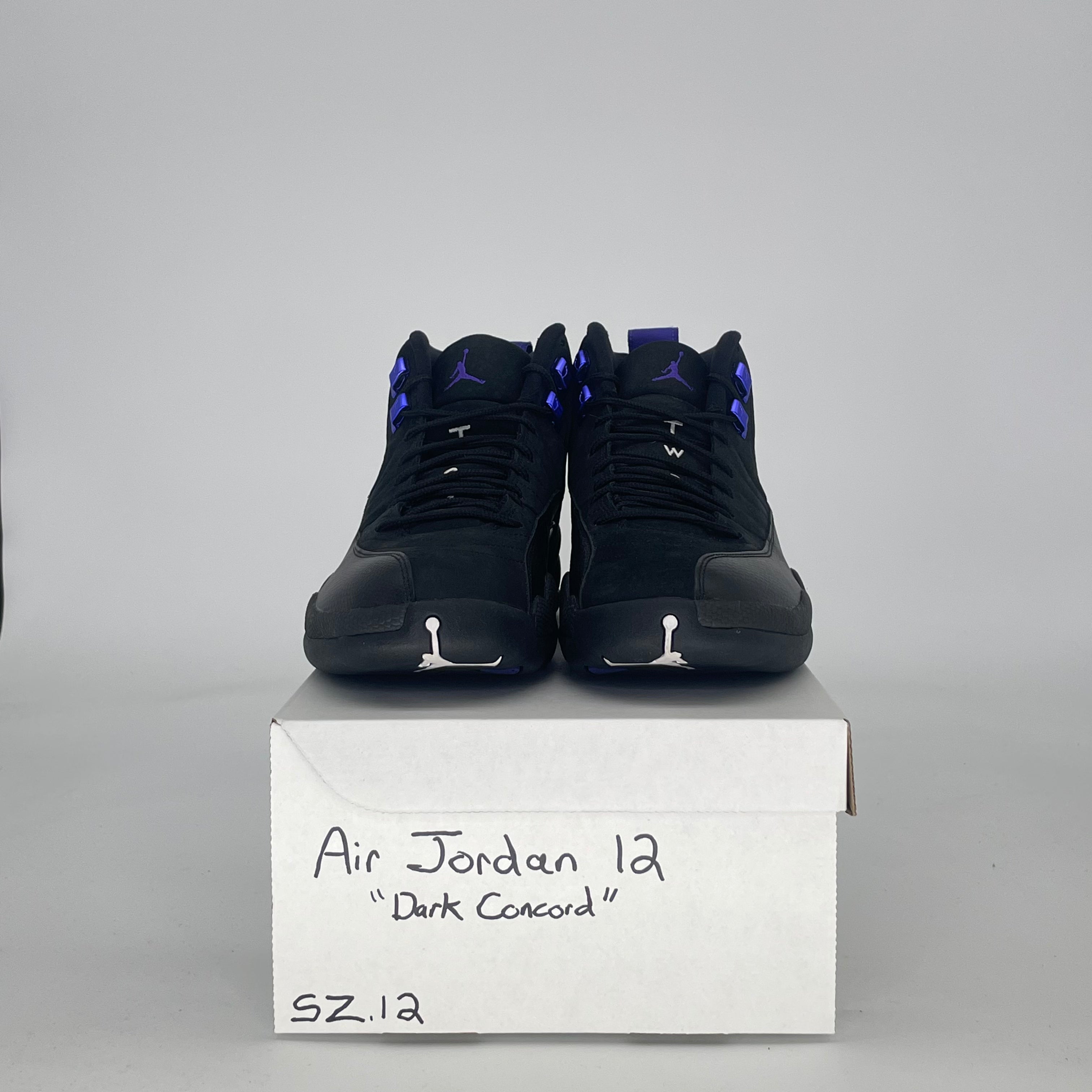 AIR JORDAN 12 BLACK DARK CONCORD CT8013-005 SIZE 12/13.5W