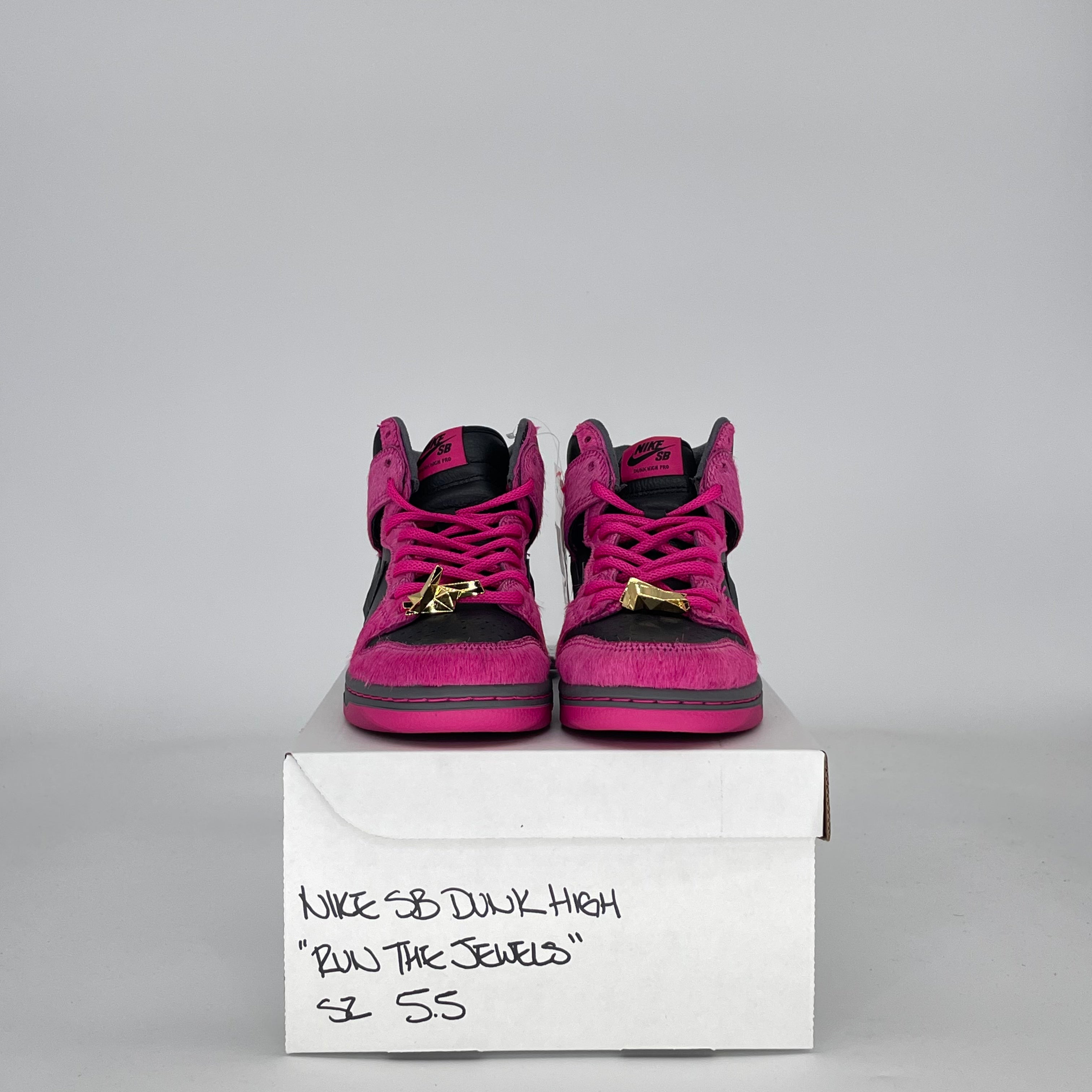 NIKE SB DUNK HIGH RUN THE JEWELS DX4356-600 SIZE 5.5/7W