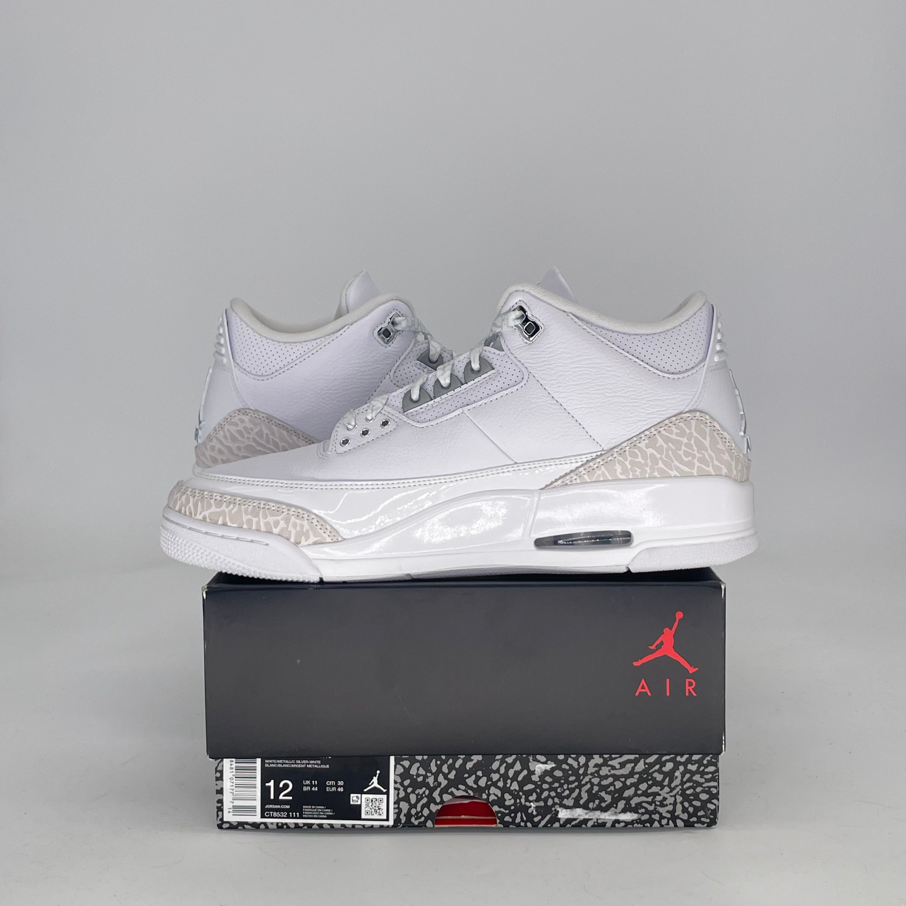 AIR JORDAN 3 PURE MONEY CT8532-111 SIZE 12/13.5W