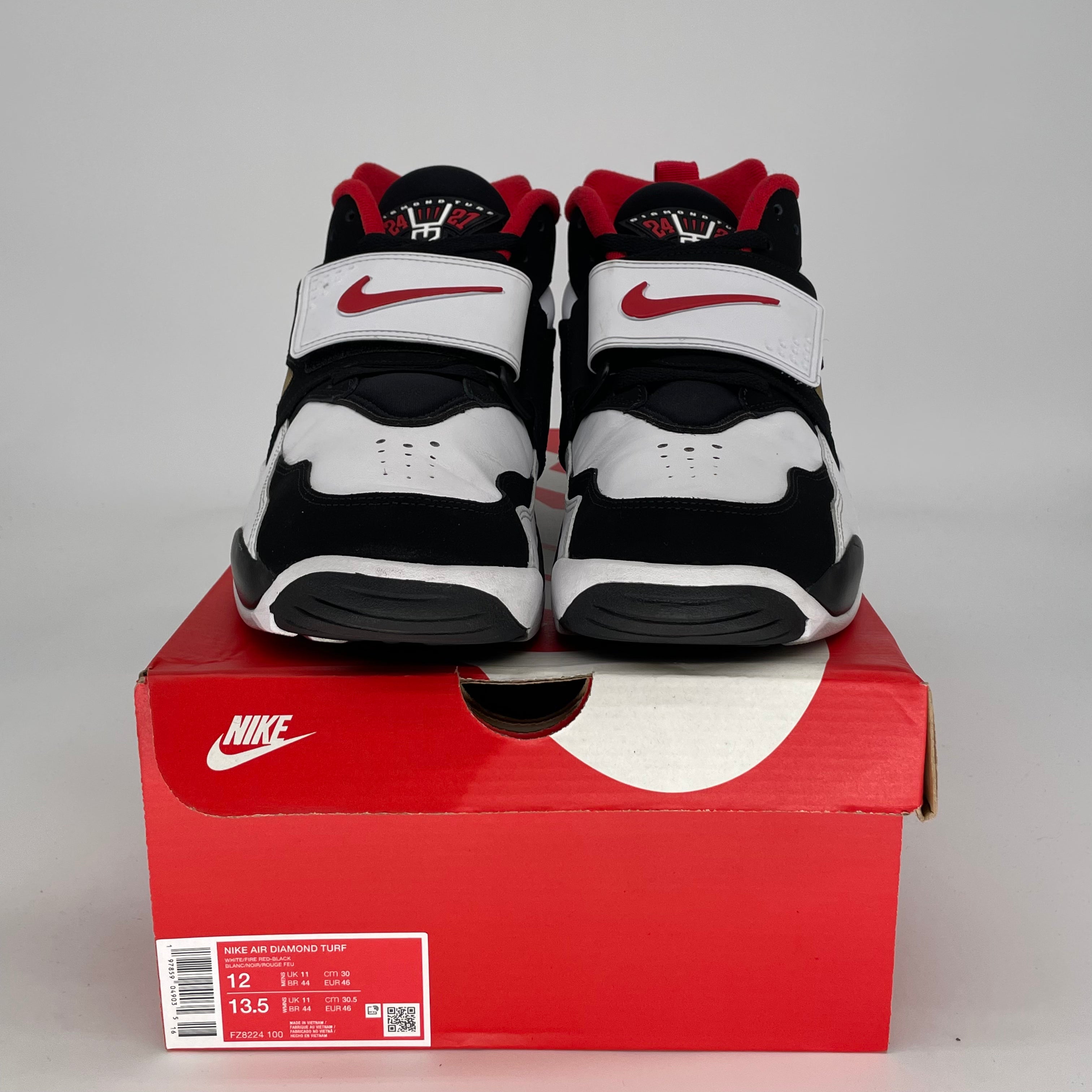 NIKE AIR DIAMOND TURF 49ERS SIZE 12 FZ8224-100