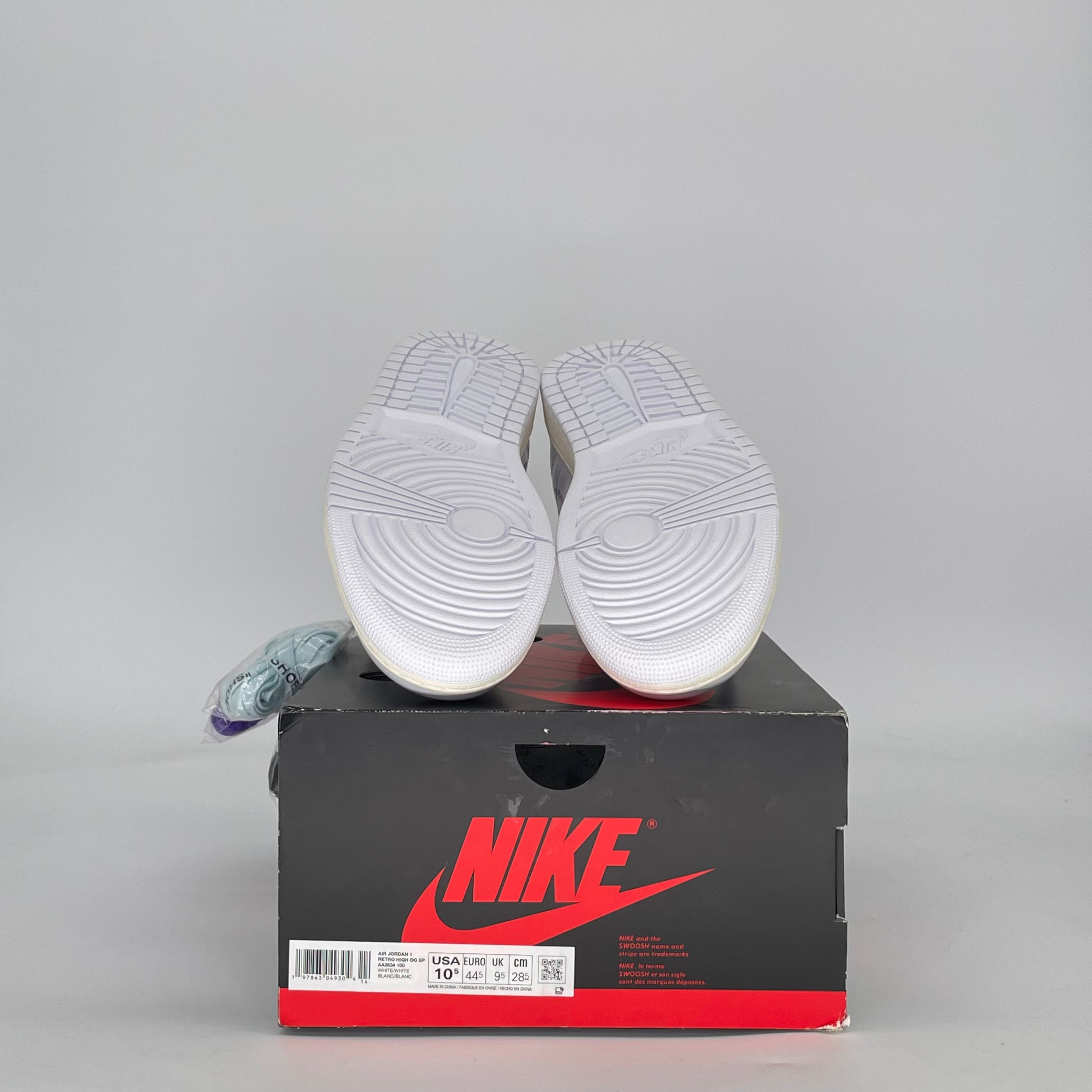 AIR JORDAN 1 HIGH VIRGIL ABLOH ARCHIVE ALASKA AA3834-100 SIZE 10.5/12W