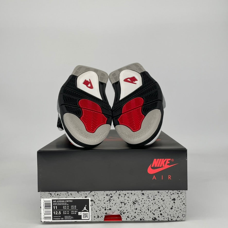 AIR JORDAN 4 WHITE CEMENT FV5029-100 SIZE 11/12.5W