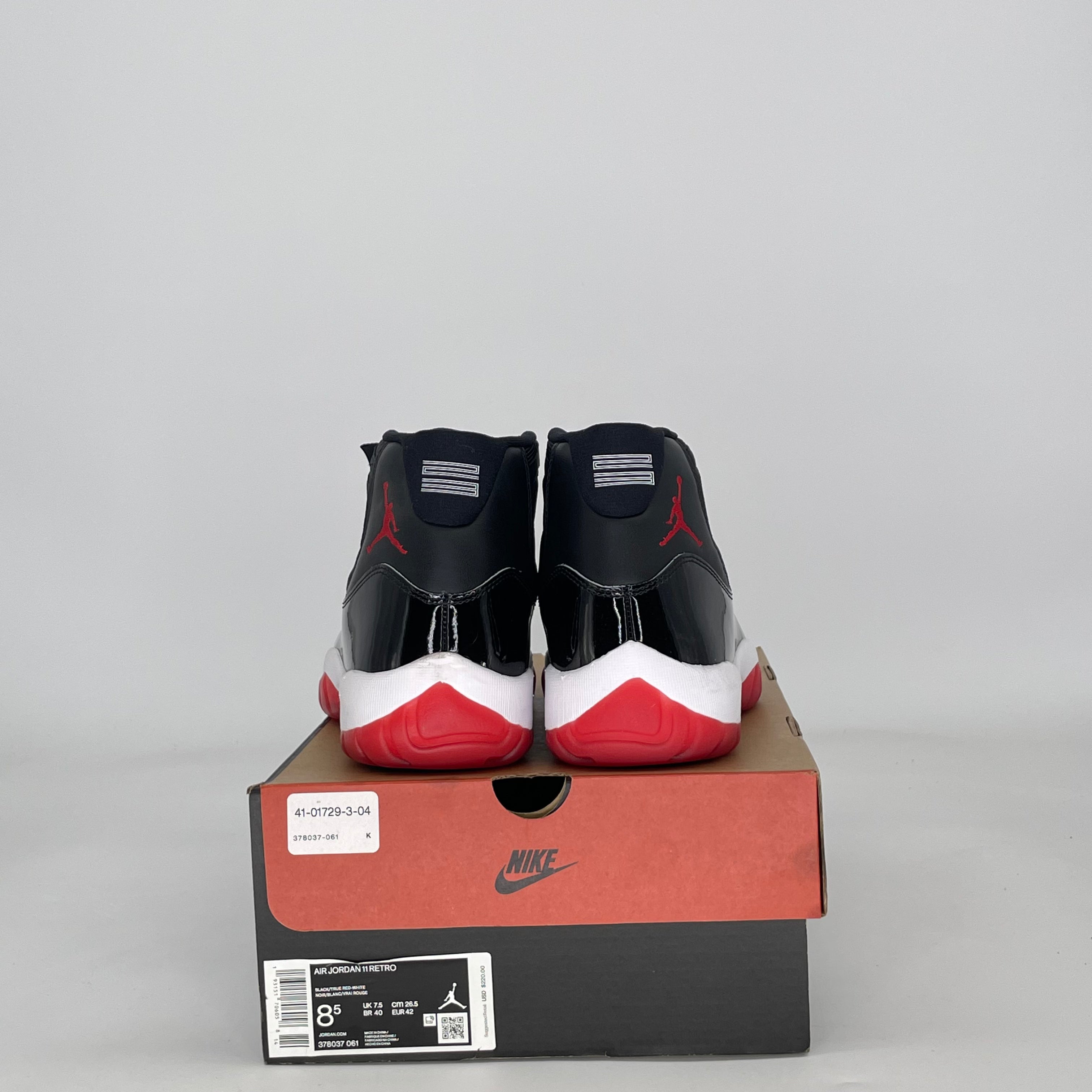 AIR JORDAN 11 PLAYOFFS BRED (2025) 378037-061 SIZE 8.5/10W