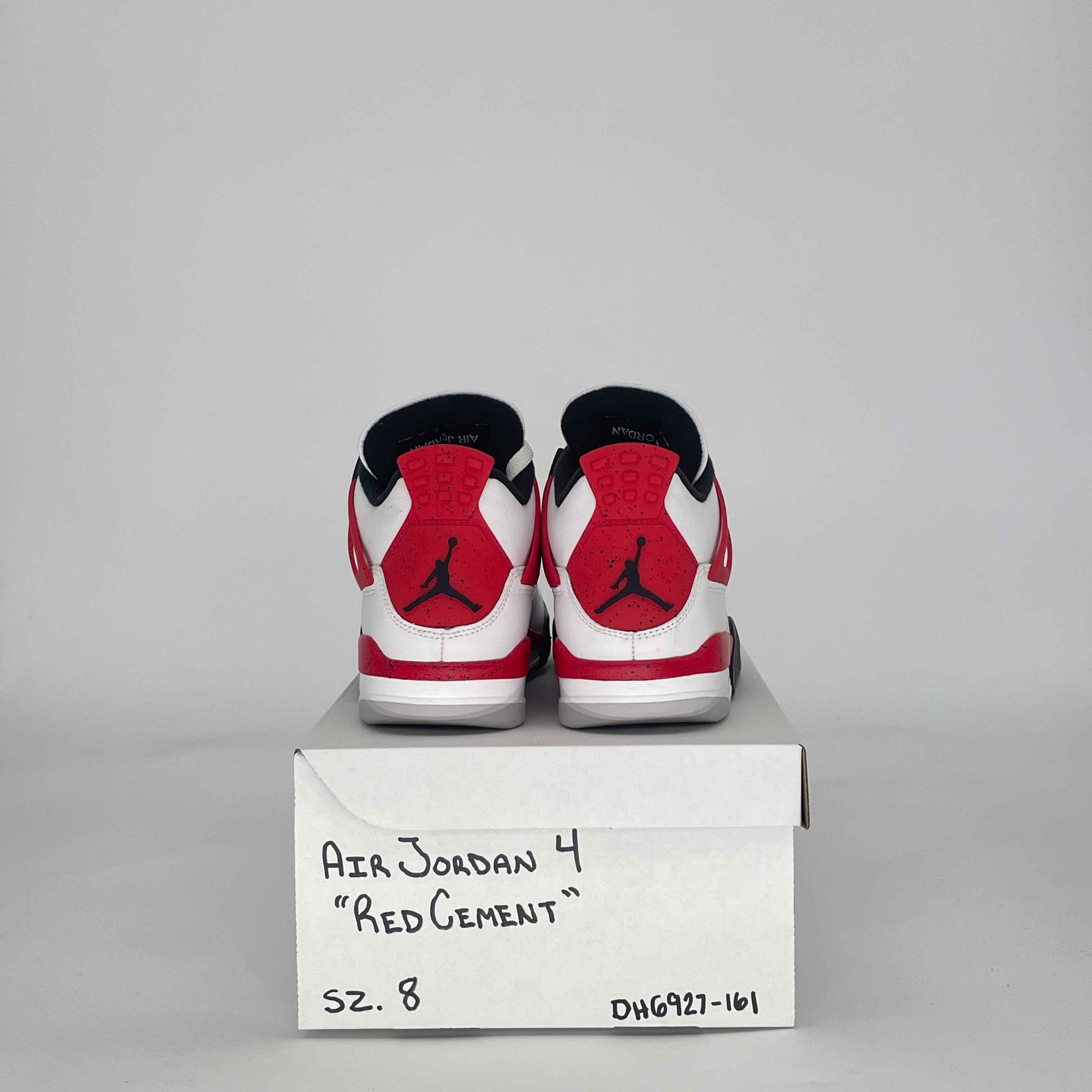 AIR JORDAN 4 RED CEMENT DH6927-161 SIZE 8/9.5W