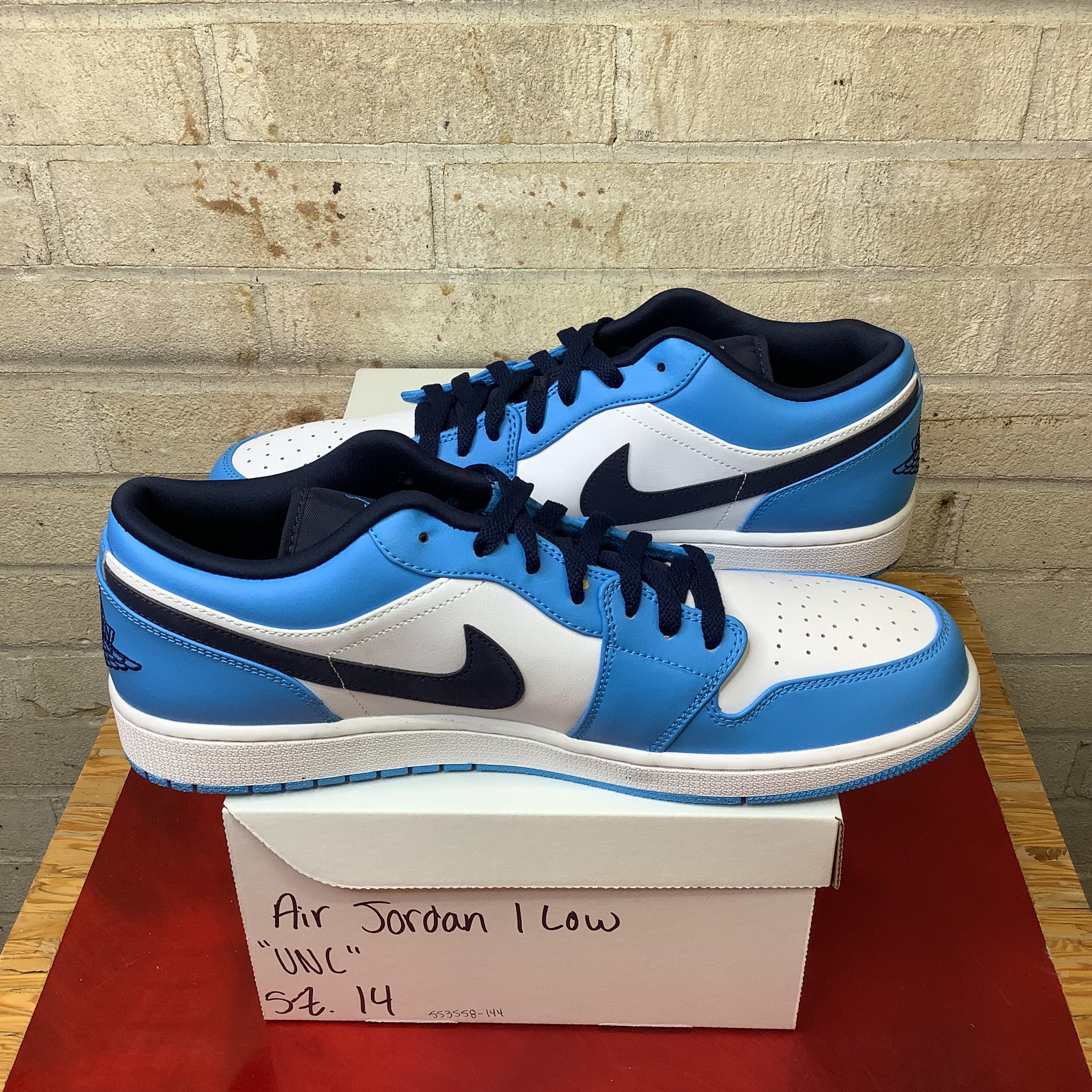 AIR JORDAN 1 LOW UNC SIZE 14 553558-144