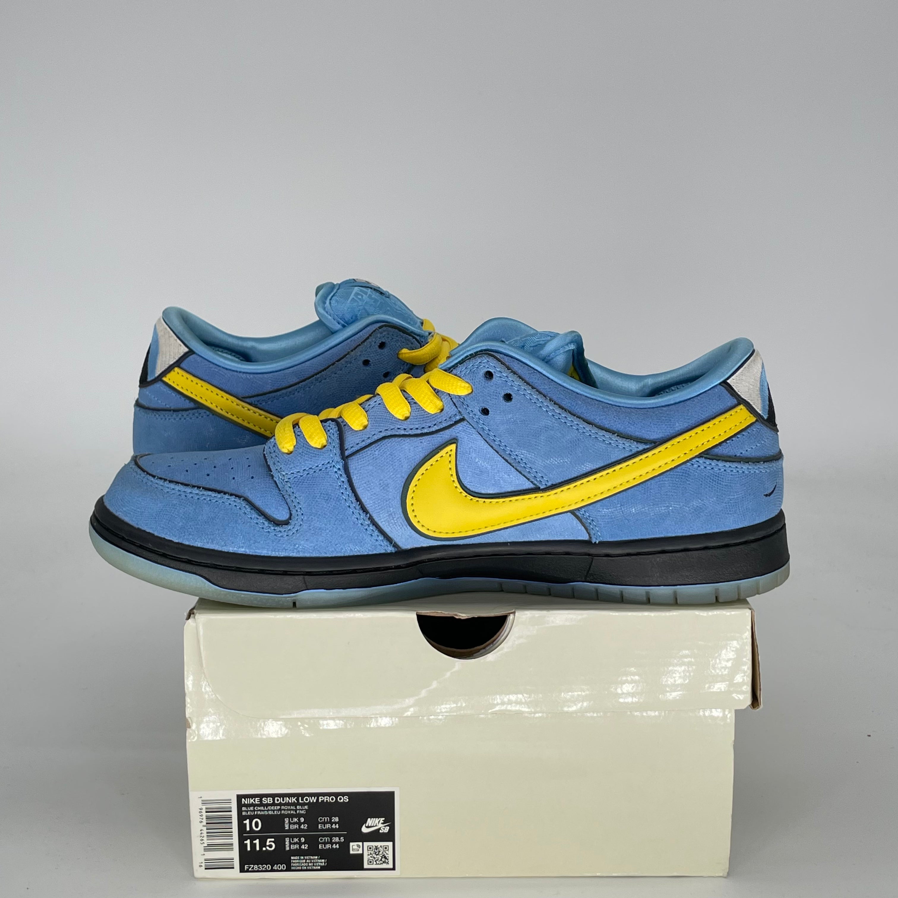 NIKE SB DUNK LOW THE POWERPUFF GIRLS BUBBLES FZ8320-400 SIZE 10/11.5W