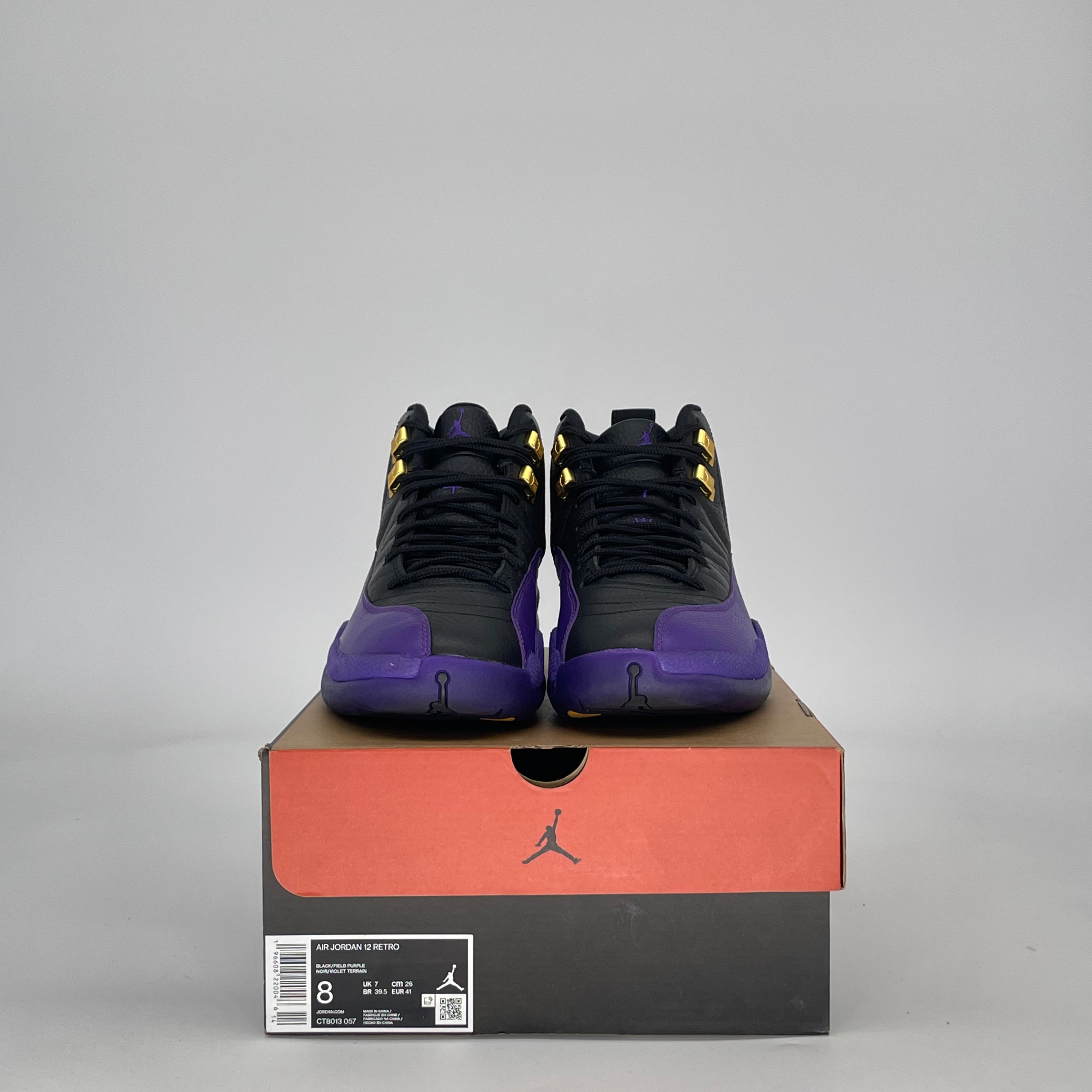 AIR JORDAN 12 FIELD PURPLE CT8013-057 SIZE 8/9.5W