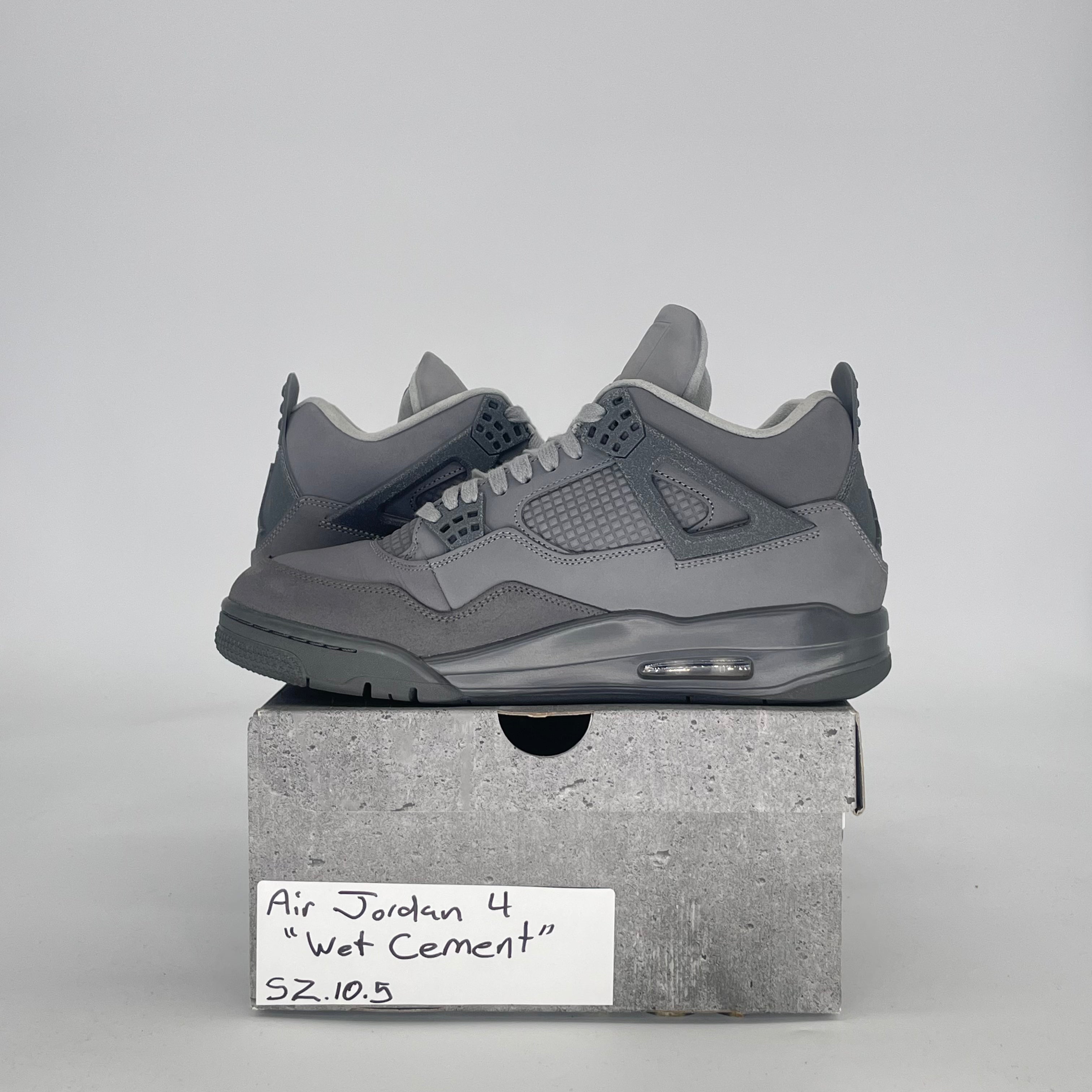 AIR JORDAN 4 PARIS OLYMPICS WET CEMENT FQ7928-001 SIZE 10.5/12W