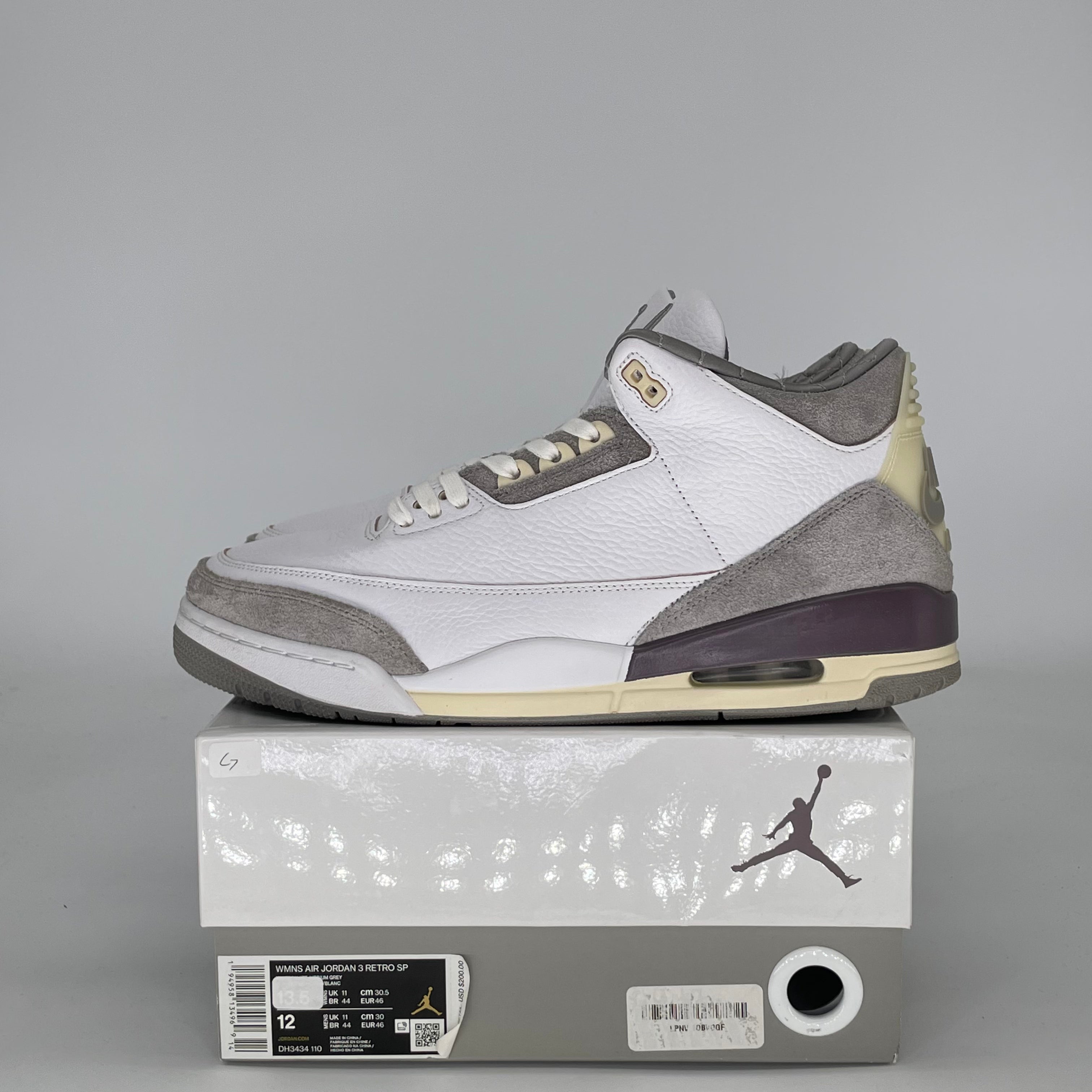 AIR JORDAN 3 A MA MANIERE W DH3434-110 SIZE 12/13.5W
