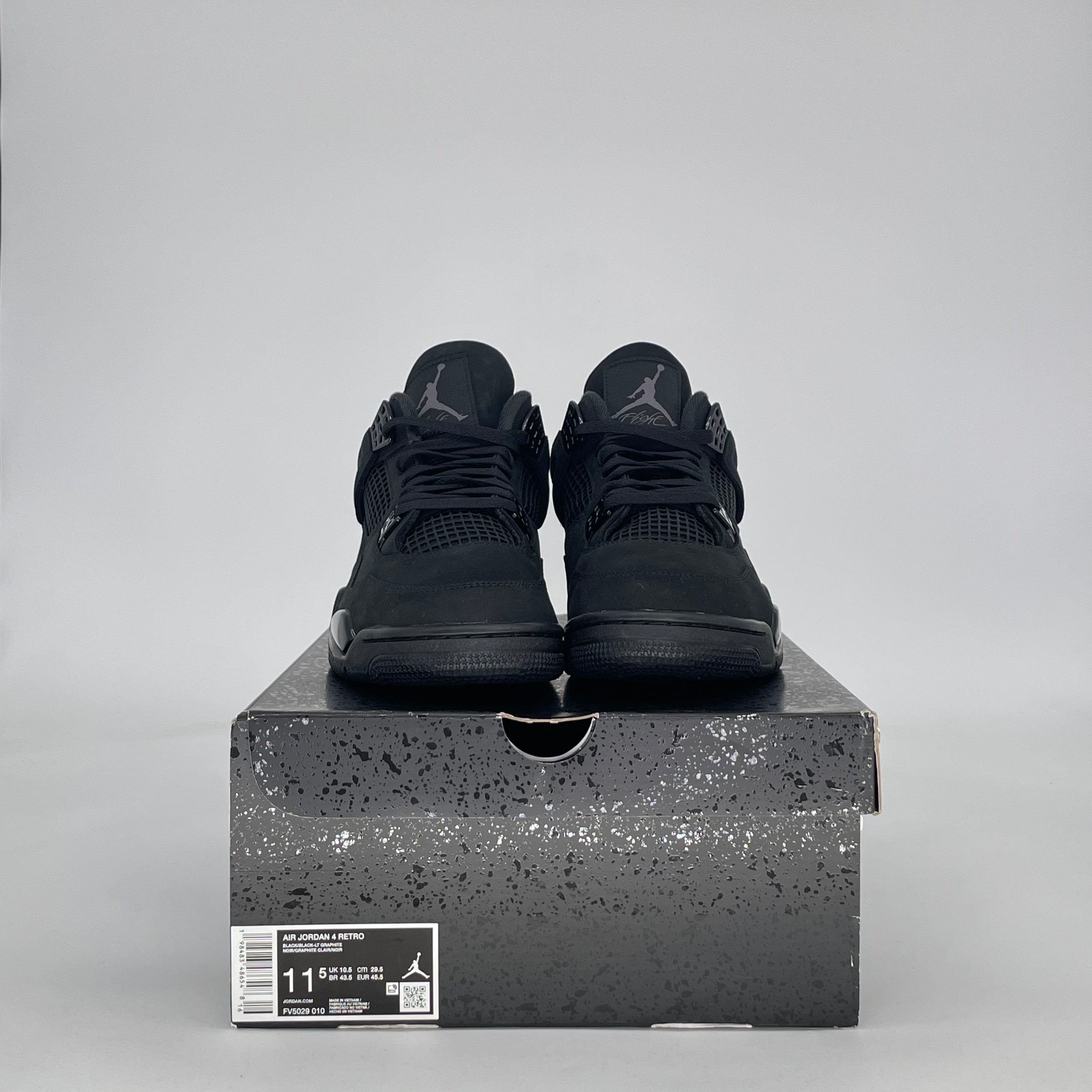 AIR JORDAN 4 BLACK CAT FV5029-010 SIZE 11.5/13W