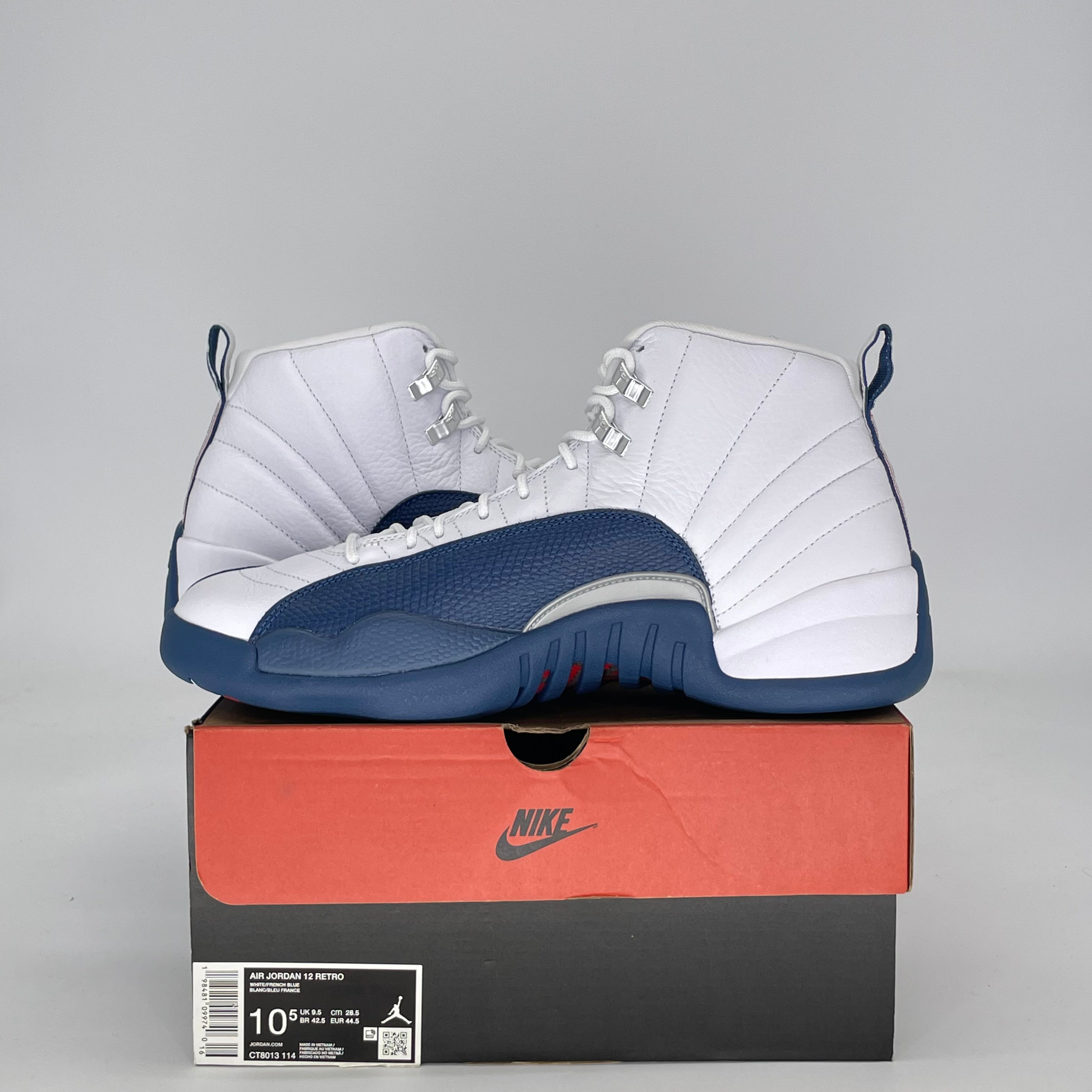AIR JORDAN 12 FRENCH BLUE CT8013-114 SIZE 10.5/12W