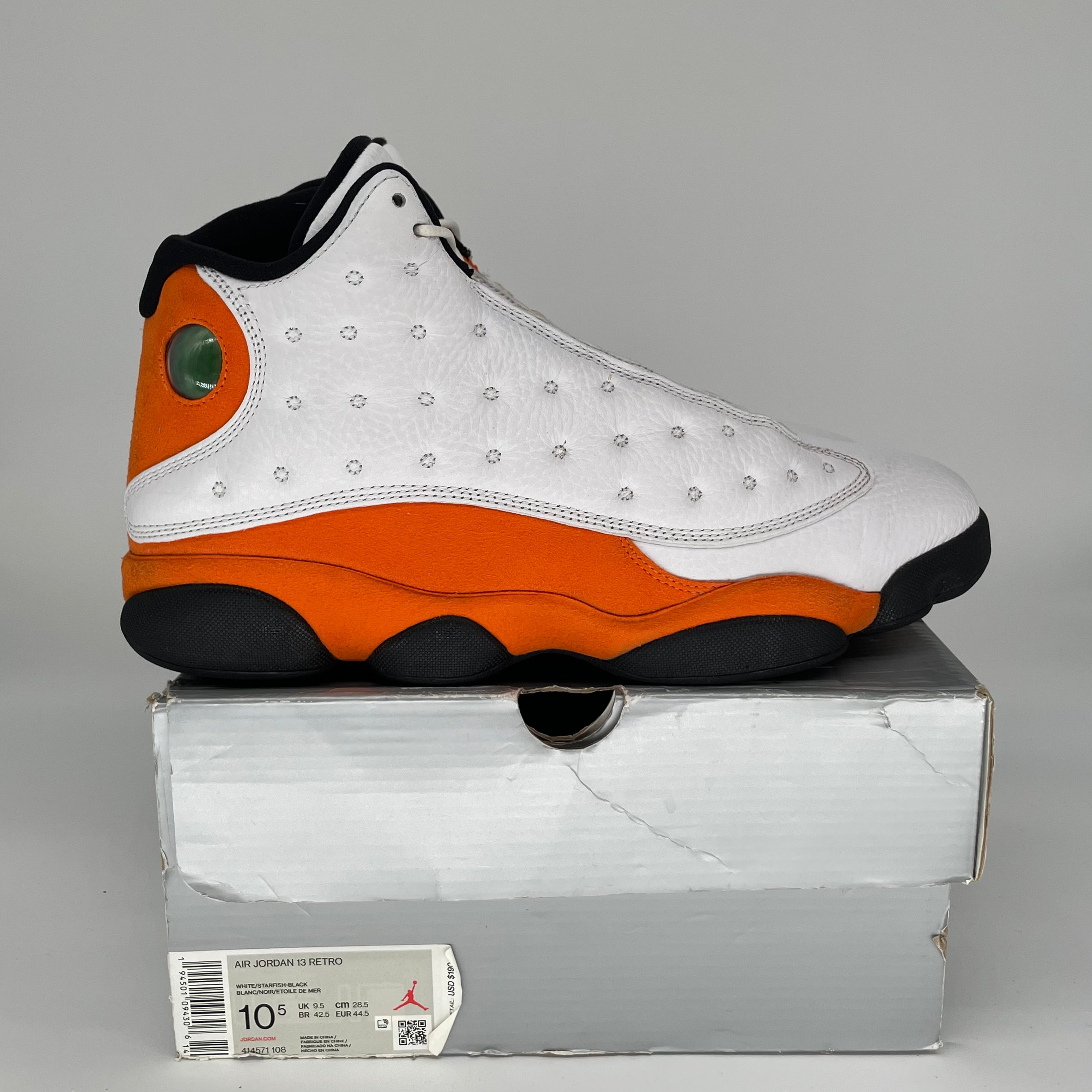 AIR JORDAN 13 STARFISH 414571-108 SIZE 10.5/12W