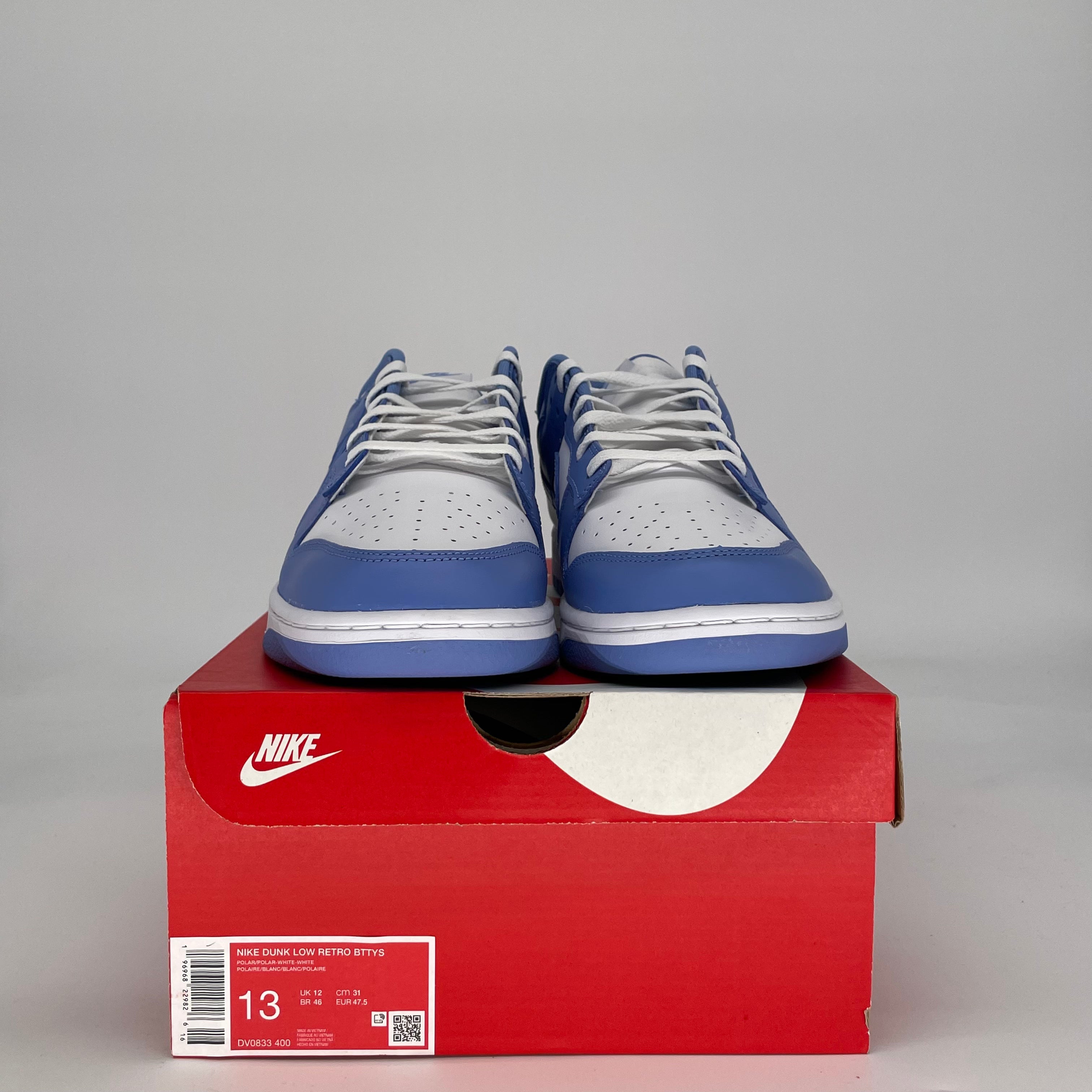 NIKE DUNK LOW POLAR BLUE DV0833-400 SIZE 13/14.5W