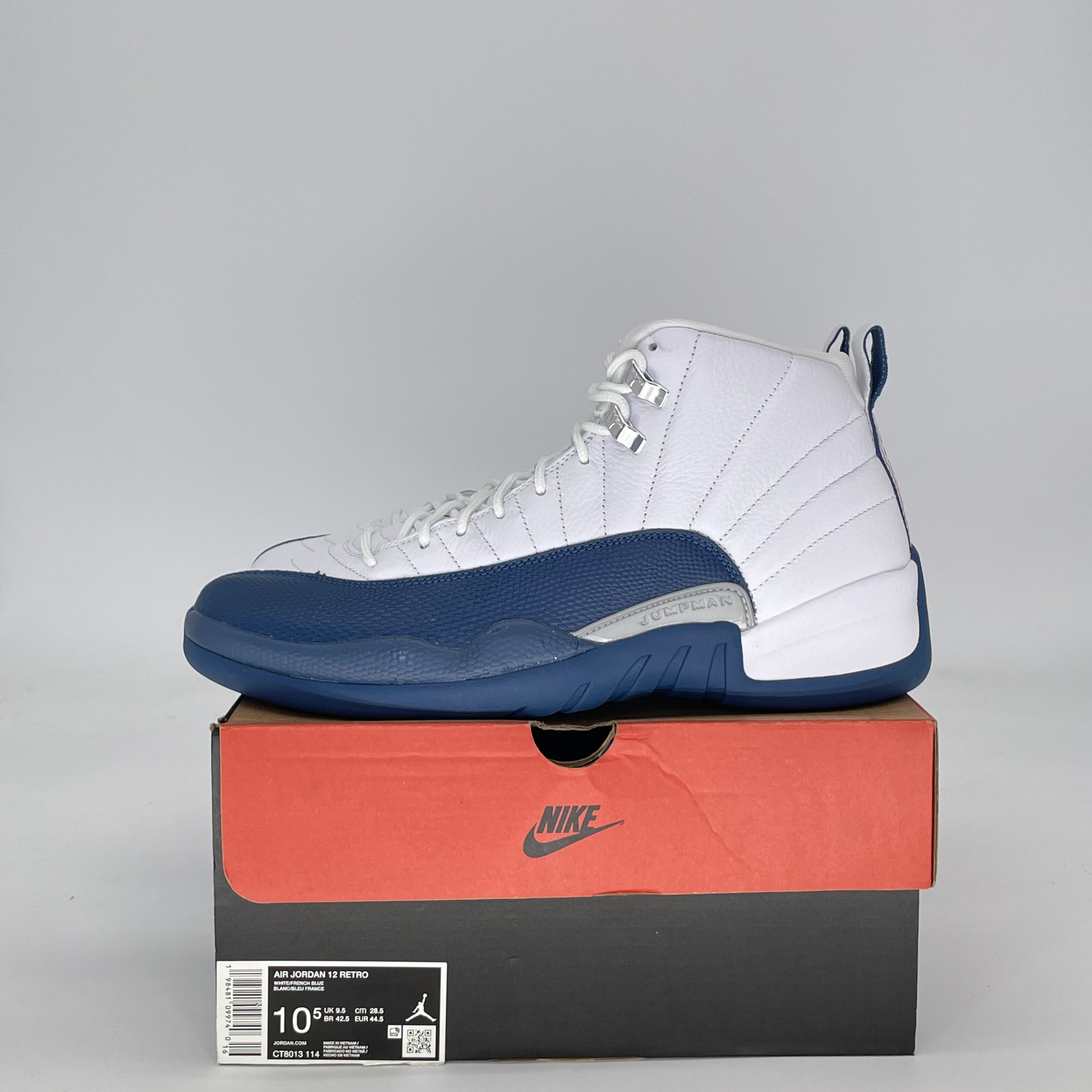 AIR JORDAN 12 FRENCH BLUE CT8013-114 SIZE 10.5/12W