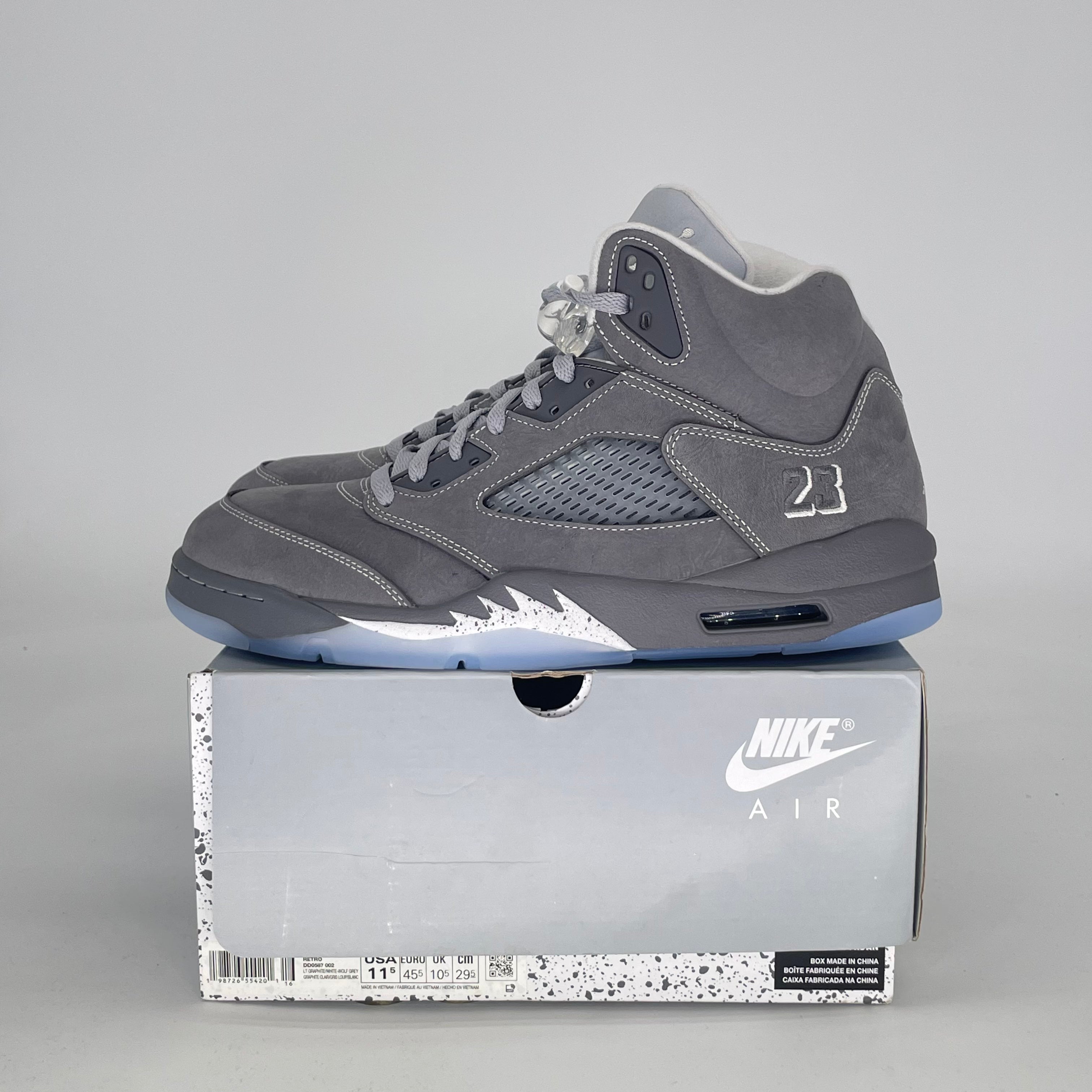 AIR JORDAN 5 WOLF GREY DD0587-002 SIZE 11.5/13W