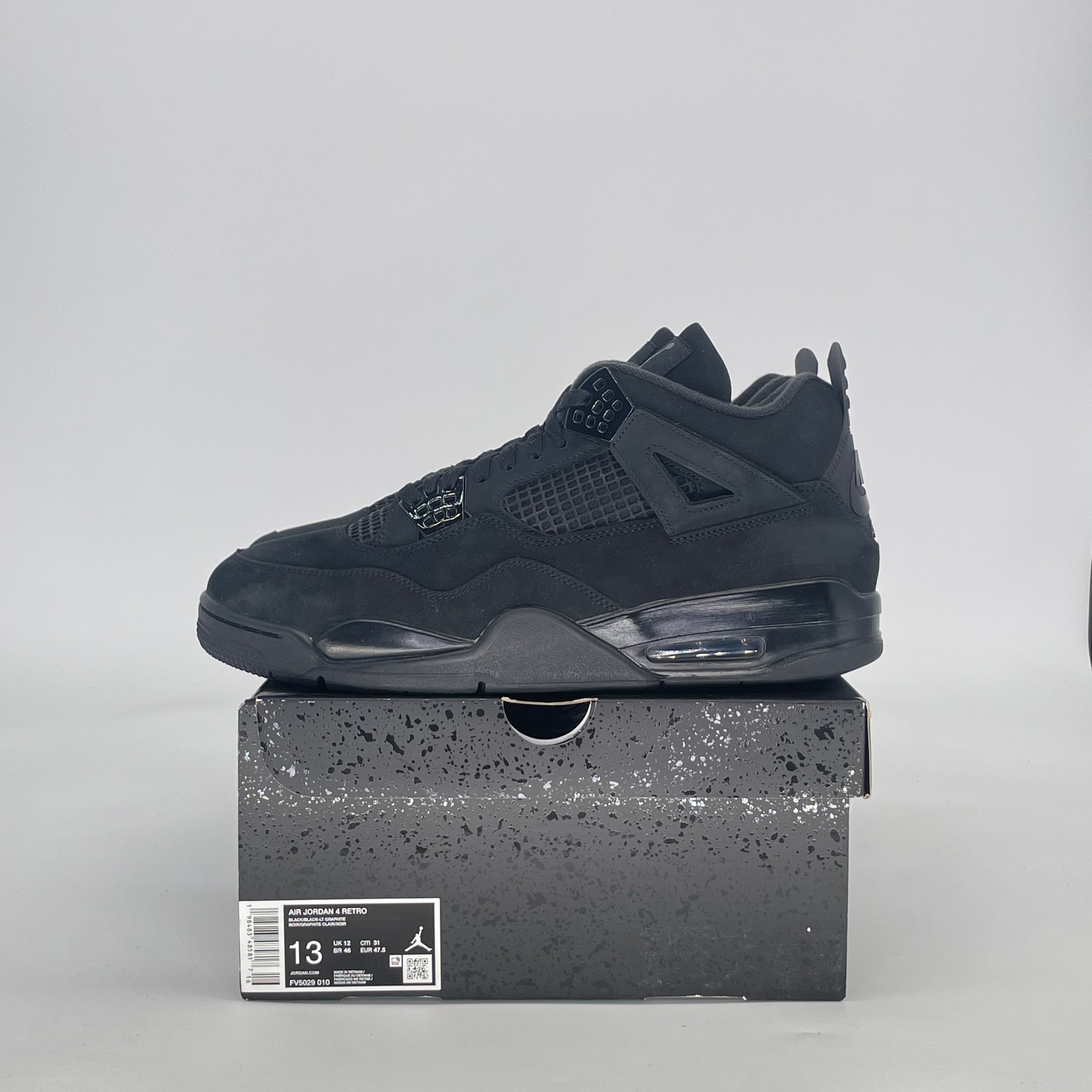 AIR JORDAN 4 BLACK CAT FV5029-010 SIZE 13/14.5W
