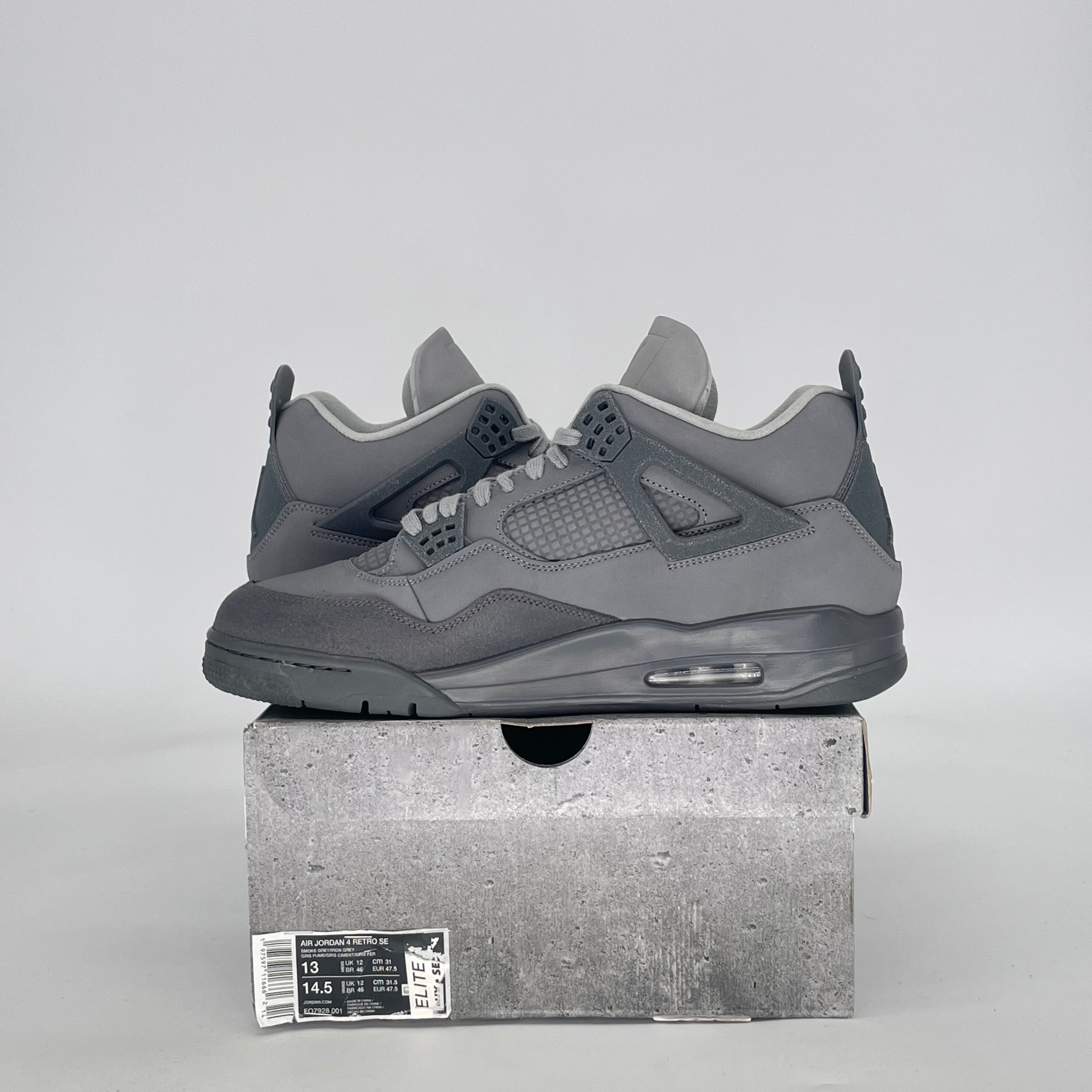 AIR JORDAN 4 PARIS OLYMPICS WET CEMENT FQ7928-001 SIZE 13/14.5W