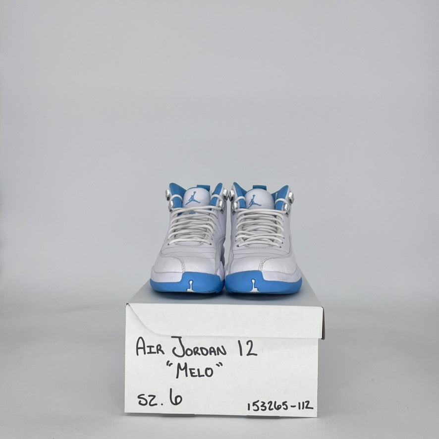 AIR JORDAN 12 MELO 153265-112 SIZE 6.5/8W GS