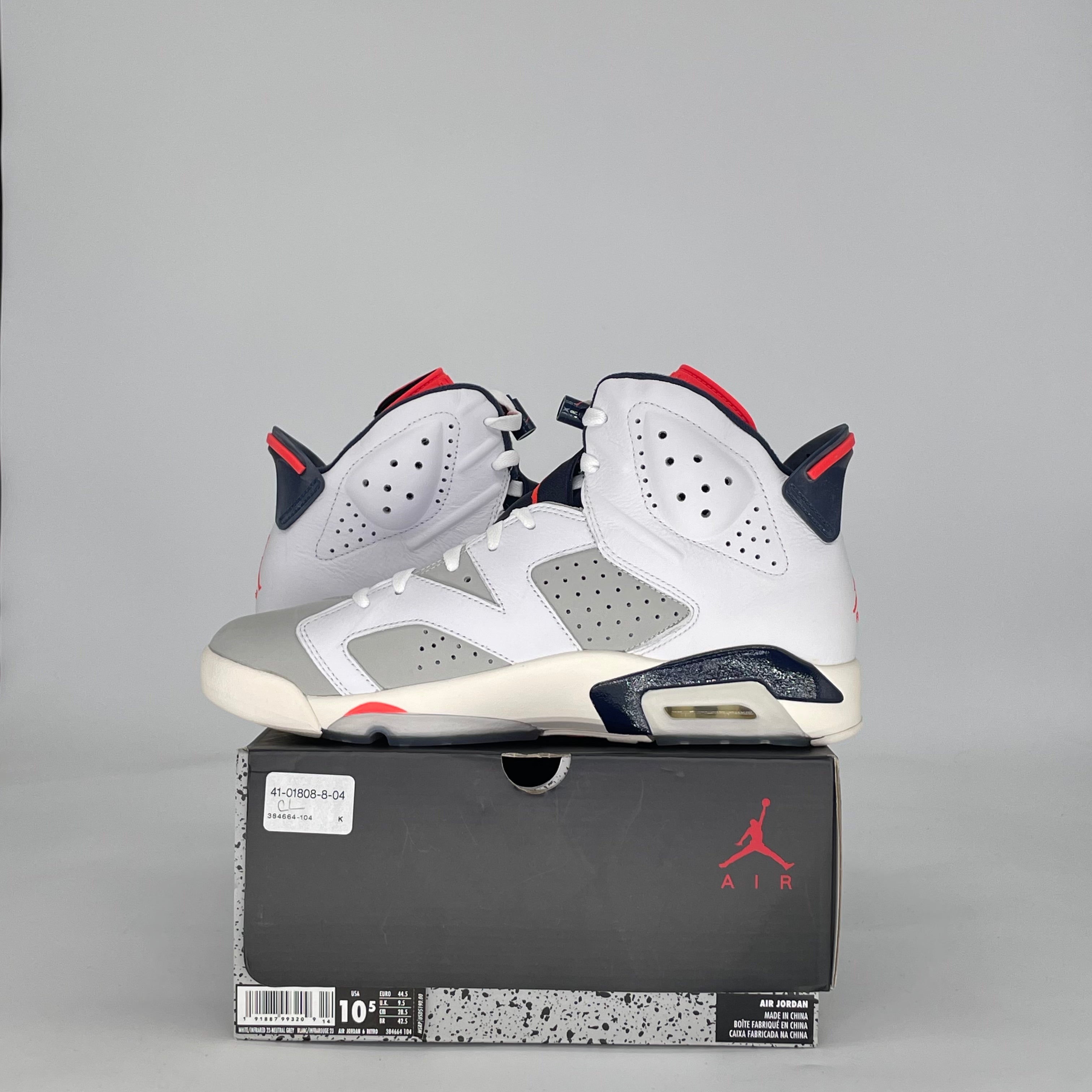 AIR JORDAN 6 TINKER 384664-104 SIZE 10.5/12W