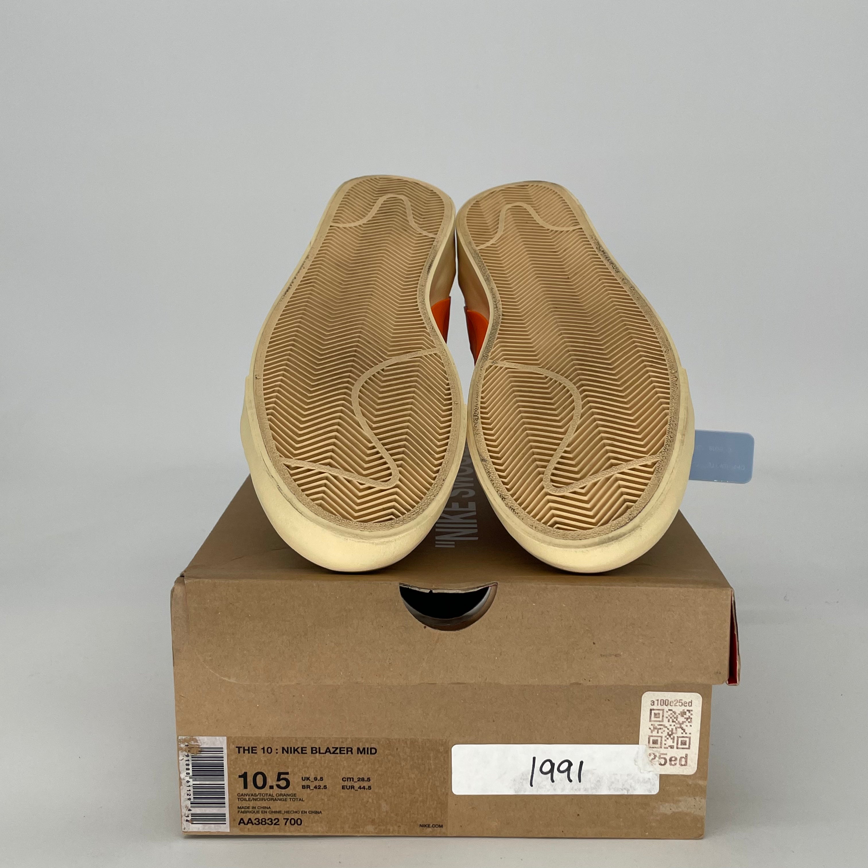 OFF-WHITE X NIKE BLAZER MID ALL HALLOW'S EVE AA3832-700 SIZE 10.5/12W