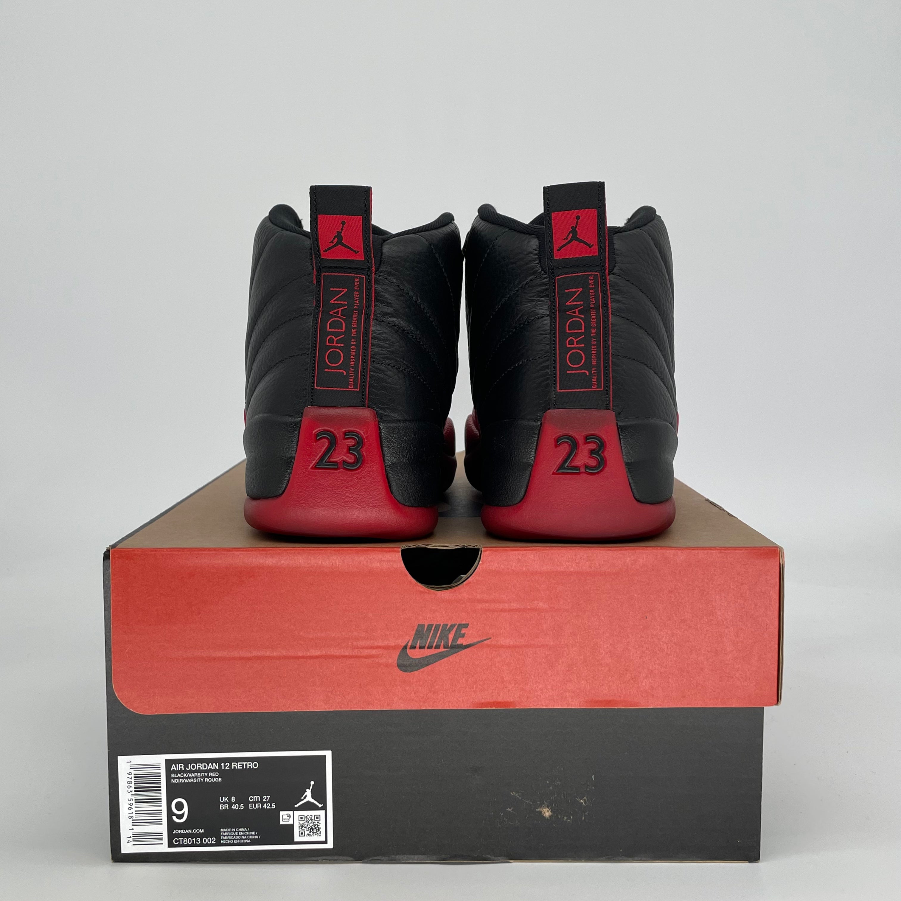 AIR JORDAN 12 FLU GAME CT8013-002 SIZE 9/10.5W