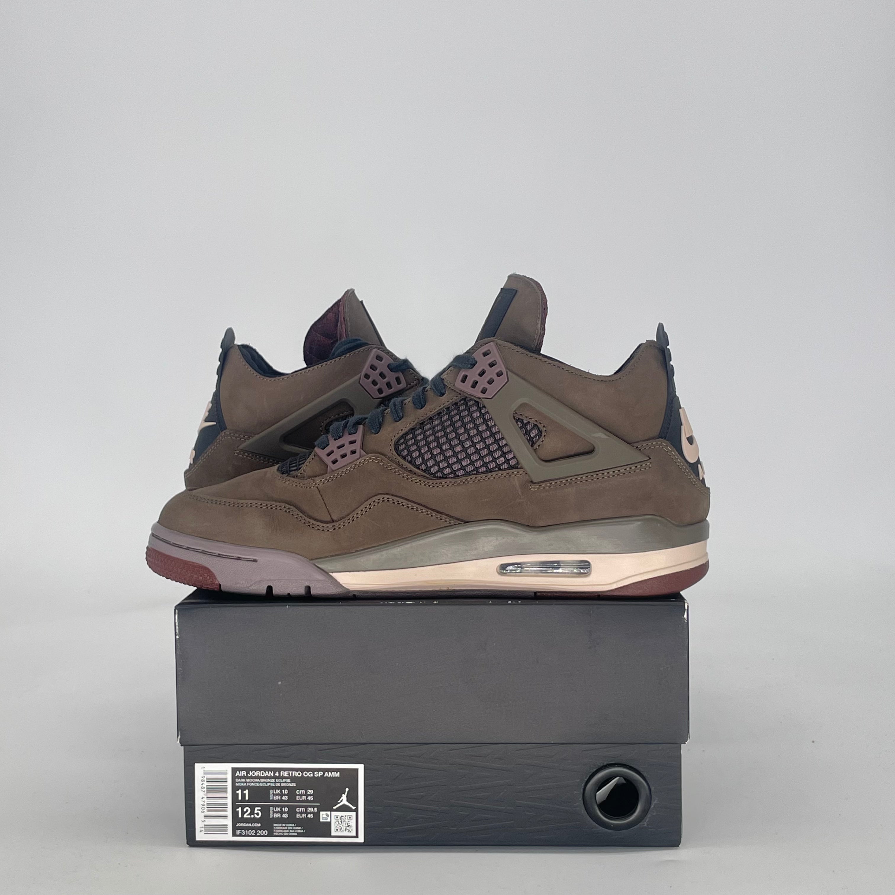 AIR JORDAN 4 A MA MANIERE DARK MOCHA IF3102-200 SIZE 11/12.5W