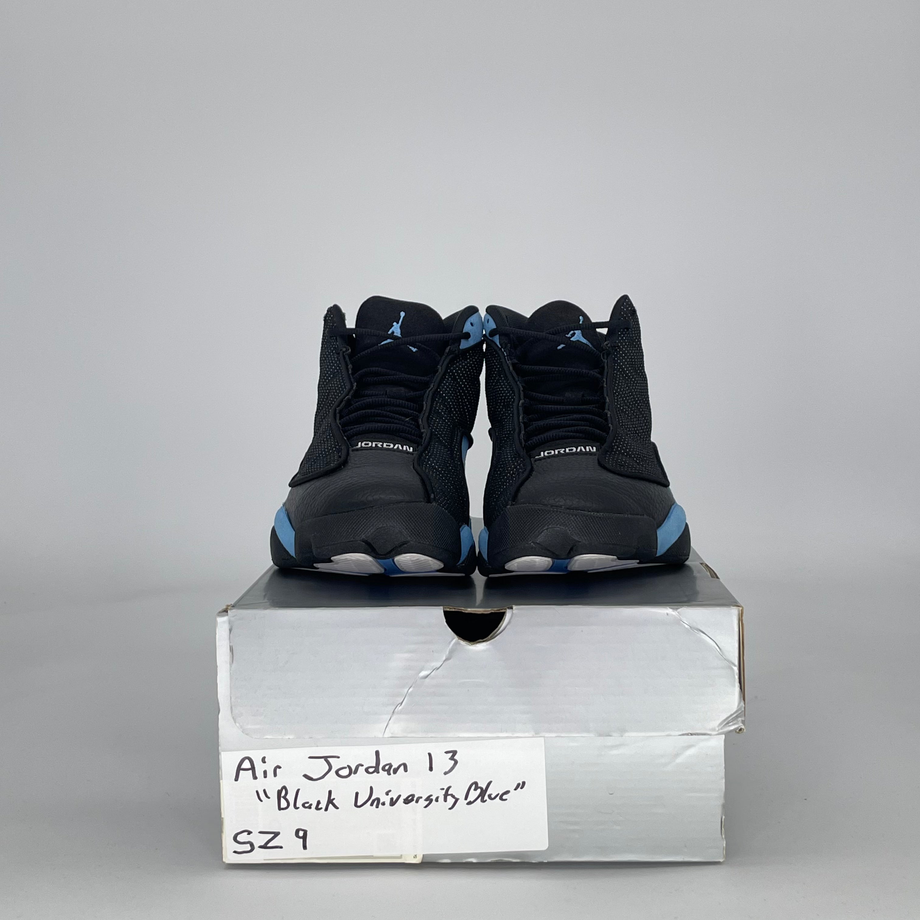 AIR JORDAN 13 BLACK UNIVERSITY BLUE DJ5982-041 SIZE 9/10.5W