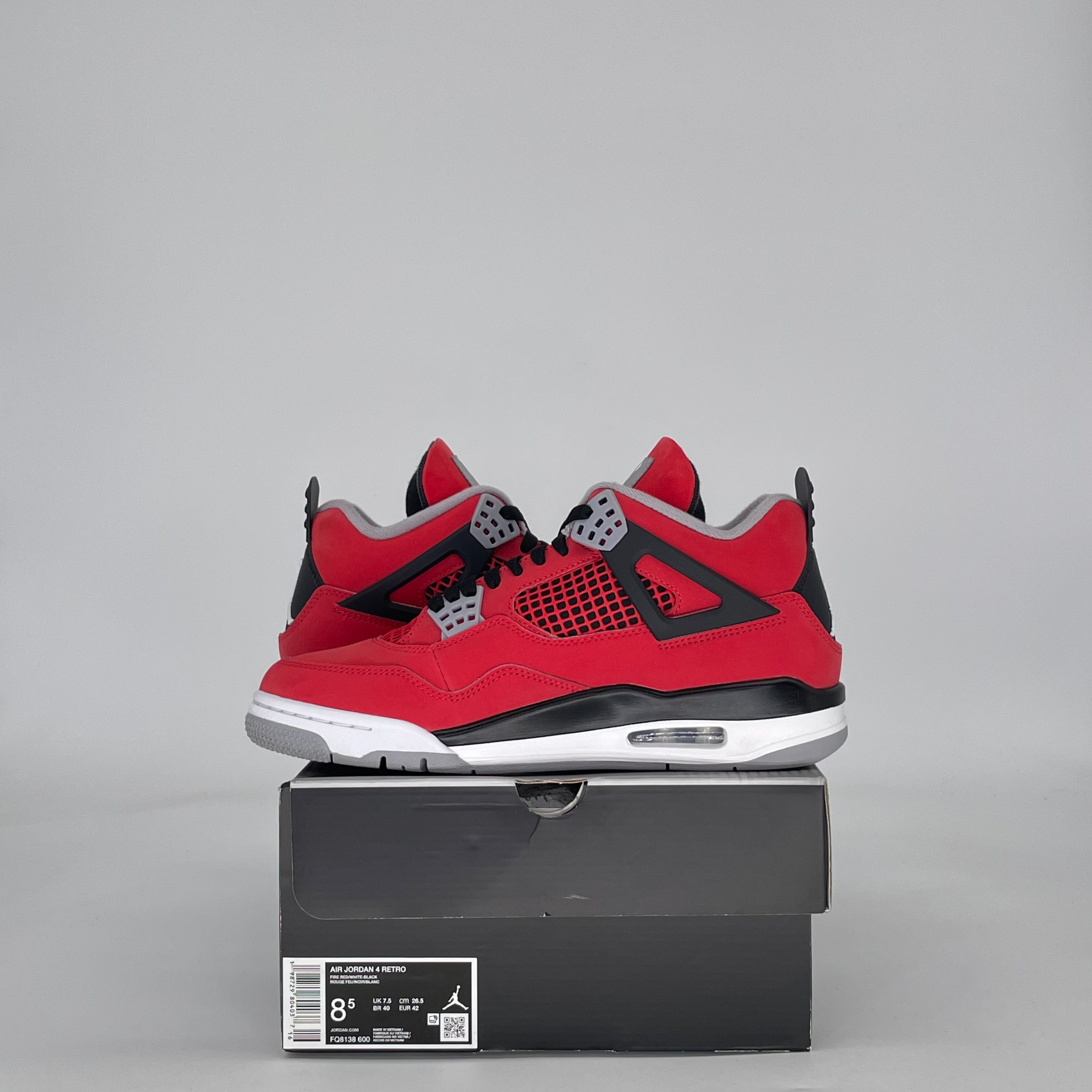 AIR JORDAN 4 TORO BRAVO FQ8138-600 SIZE 8.5/10W