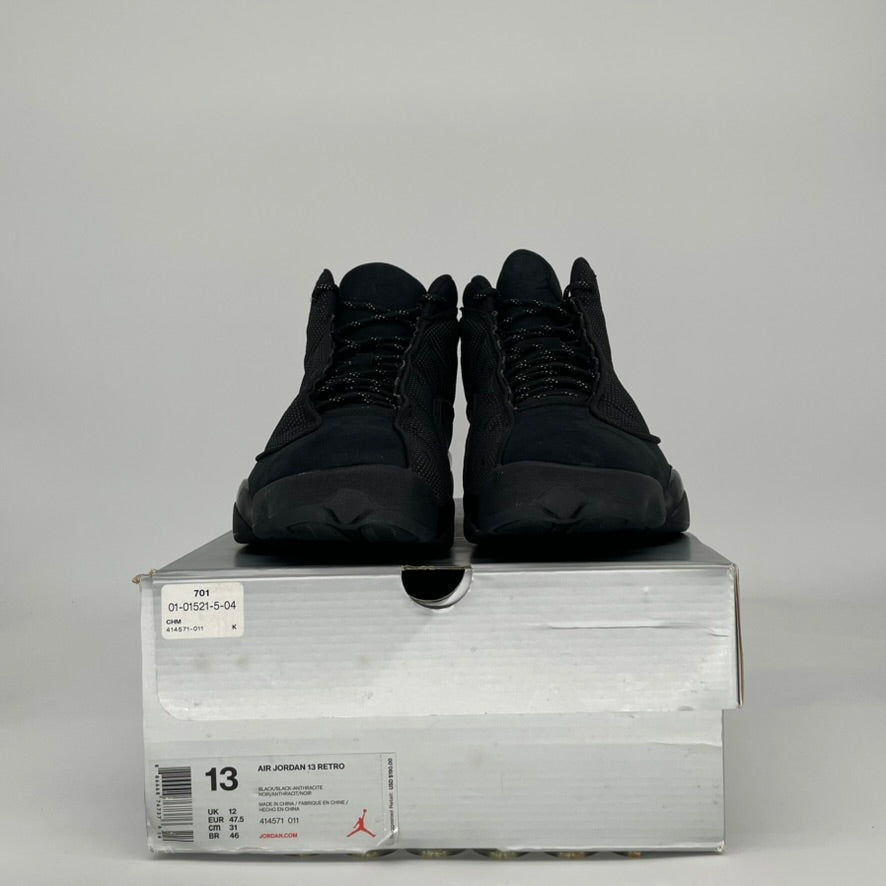 AIR JORDAN 13 BLACK CAT 414571-011 SIZE 13/14.5W