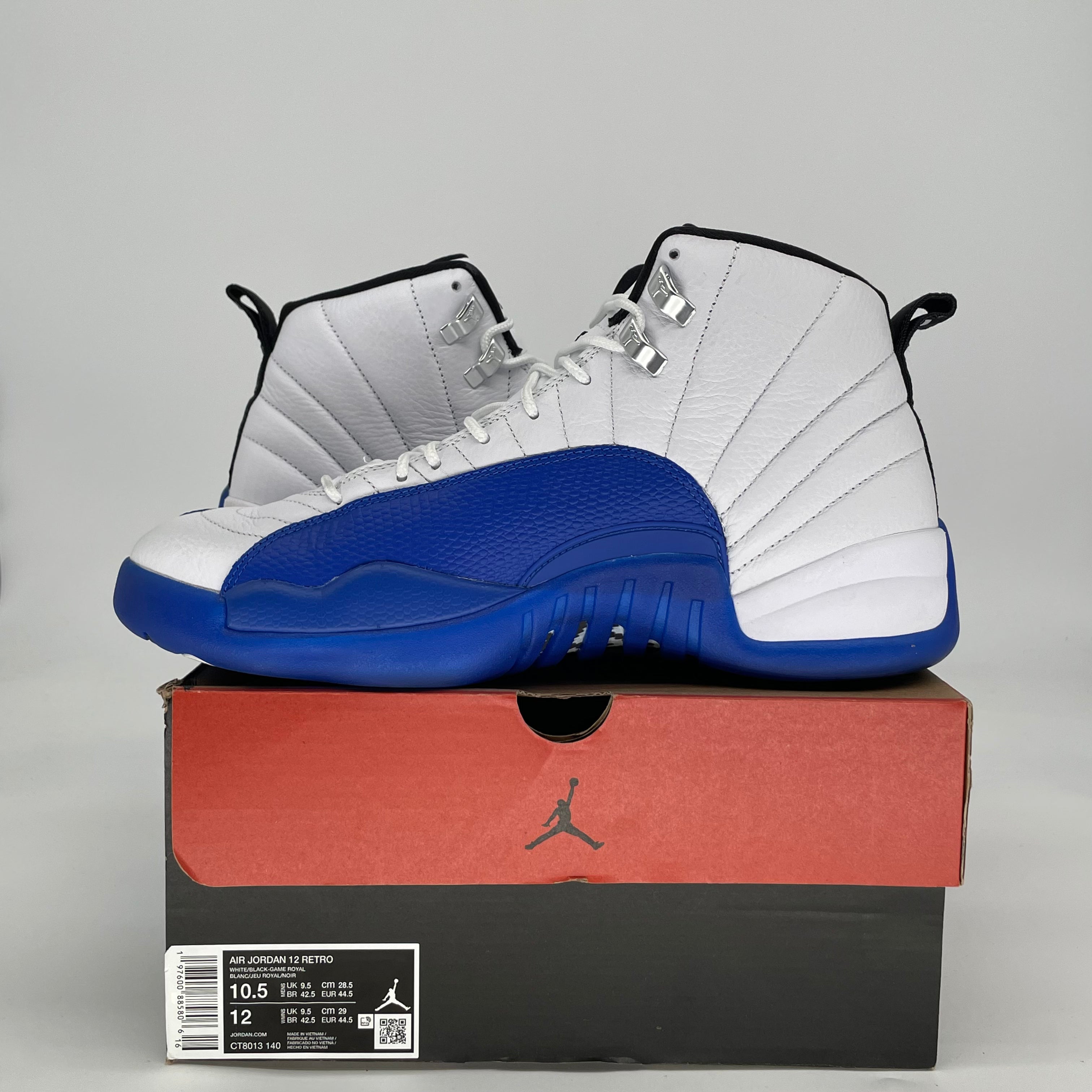 AIR JORDAN 12 BLUEBERRY CT8013-140 SIZE 10.5/12W