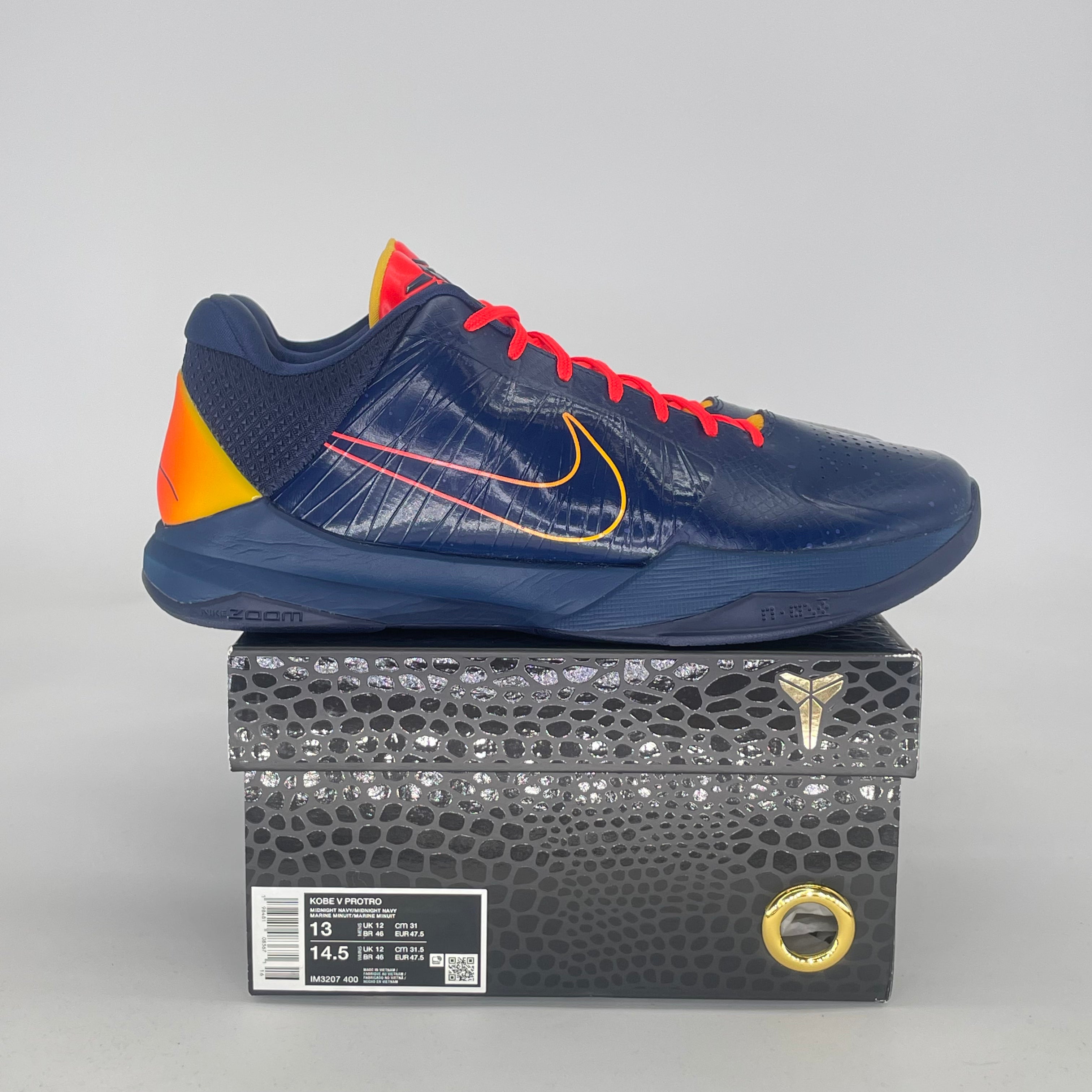 NIKE KOBE 5 PROTRO CAITLIN CLARK INDIANA FEVER IM3207-400 SIZE 13/14.5W