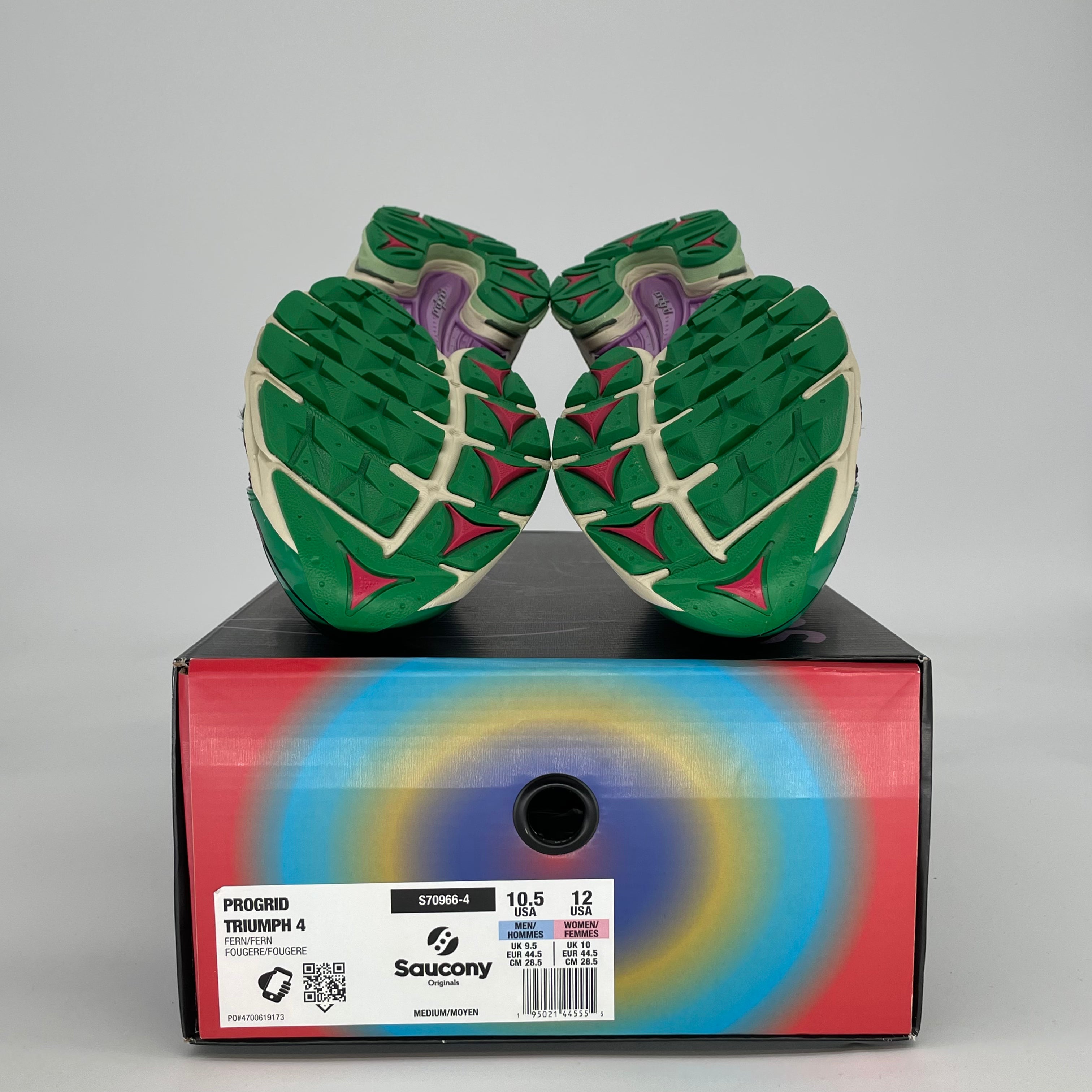 SAUCONY PROGRID TRIUMPH 4 JAE TIPS FLOWERS GROW UPTOWN SUGAR MAPLE S70966-4 SIZE 10.5/12W