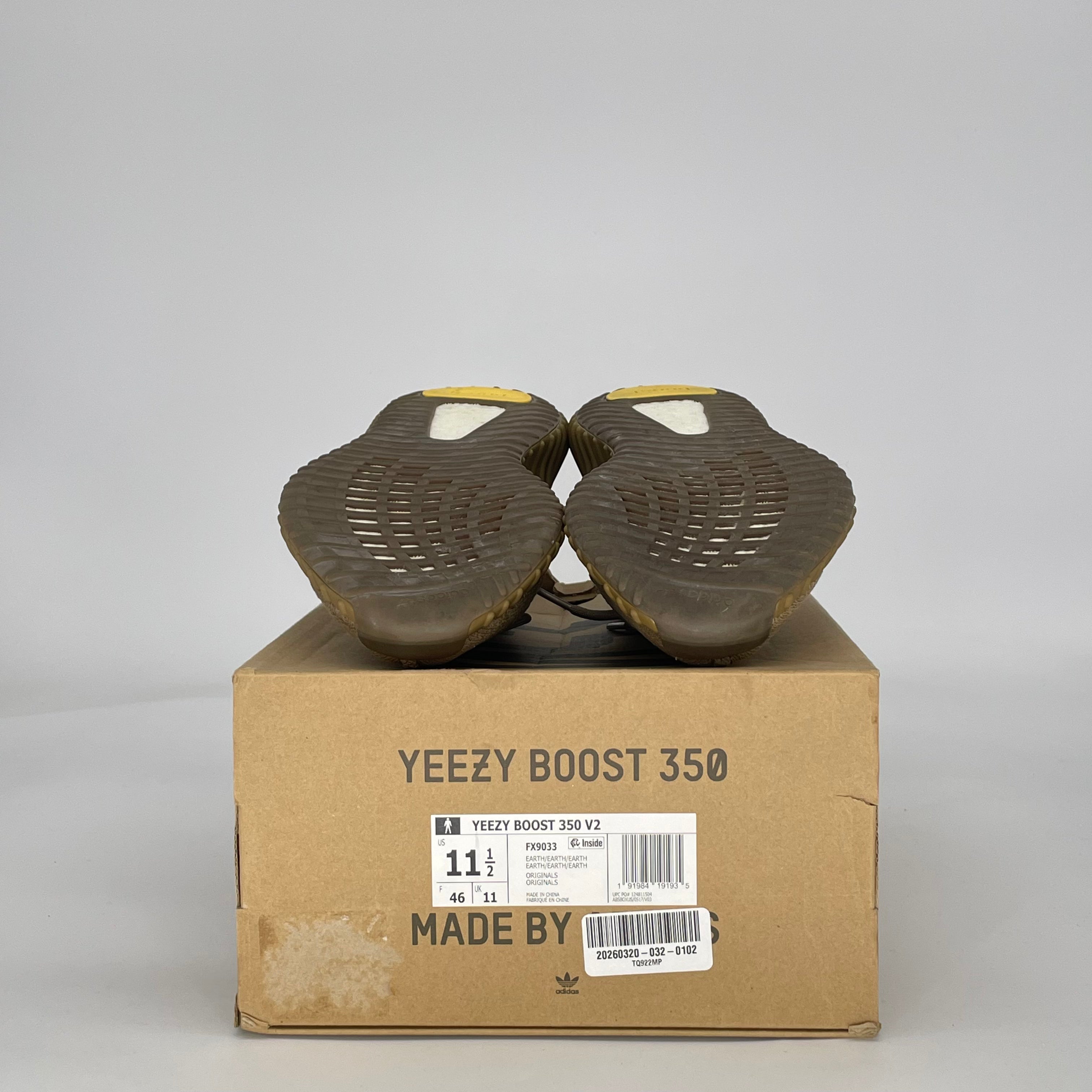 ADIDAS YEEZY BOOST 350 V2 EARTH FX9033 SIZE 11.5/13W
