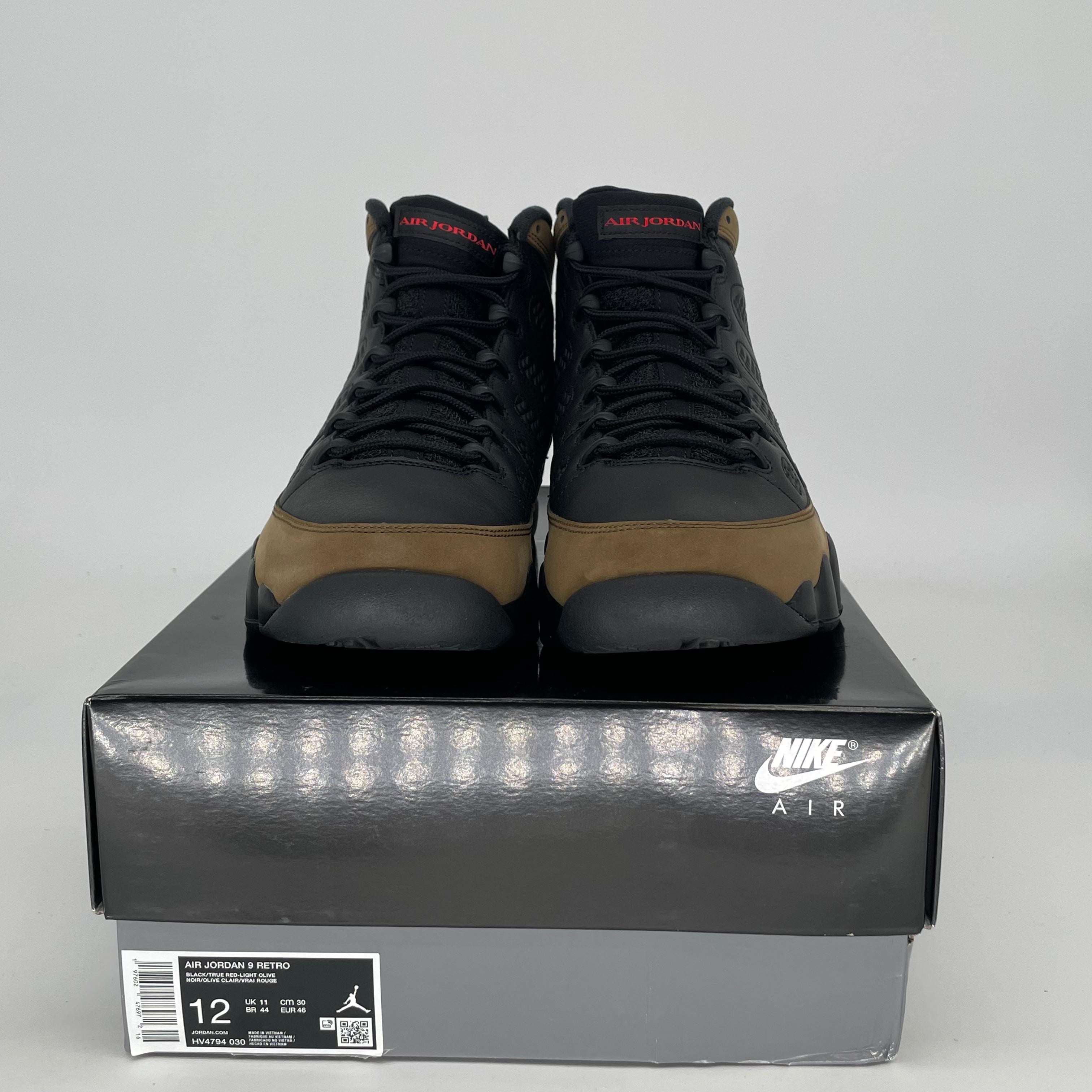 AIR JORDAN 9 OLIVE HV4794-030 SIZE 12/13.5W
