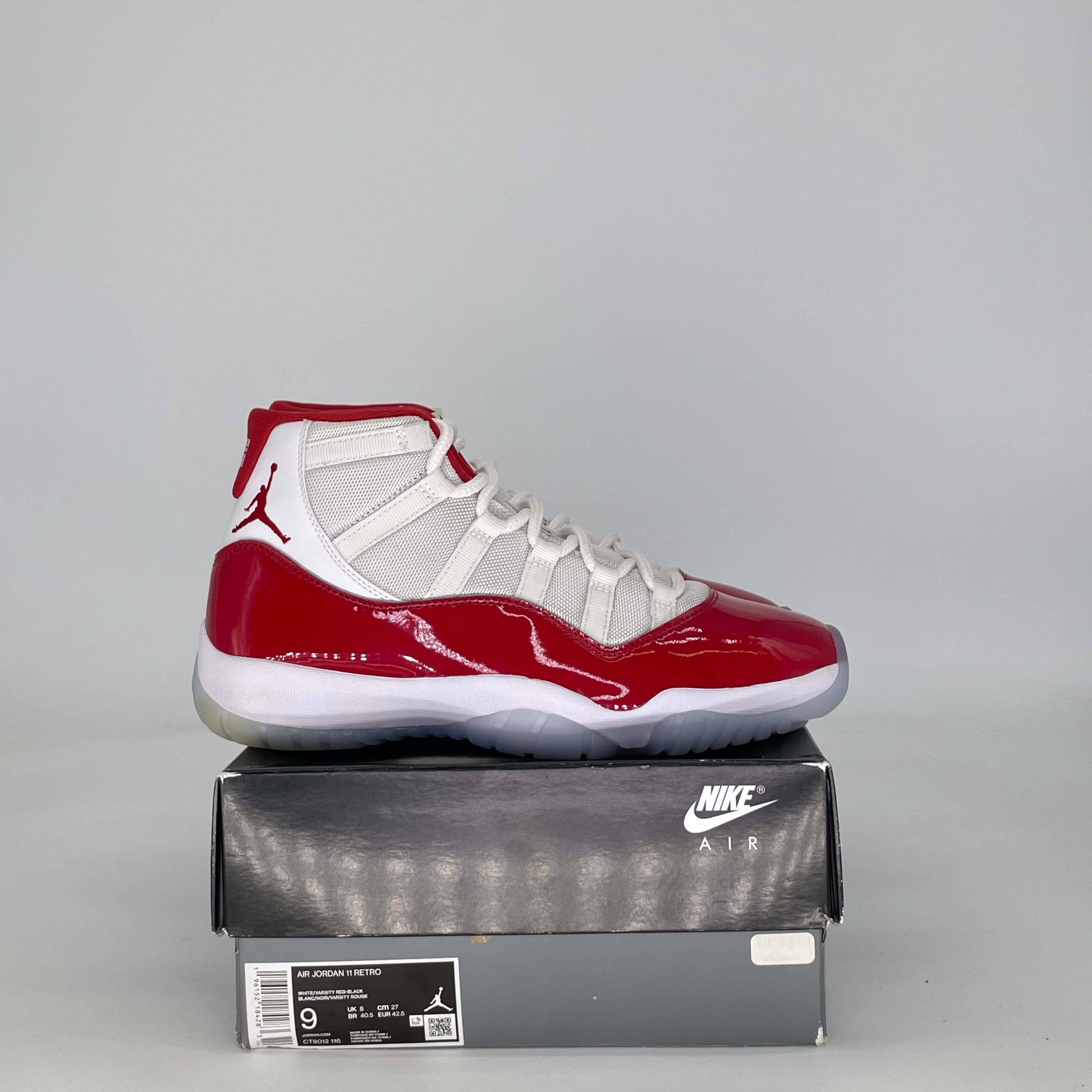 AIR JORDAN 11 CHERRY (2022) CT8012-116 SIZE 9/10.5W